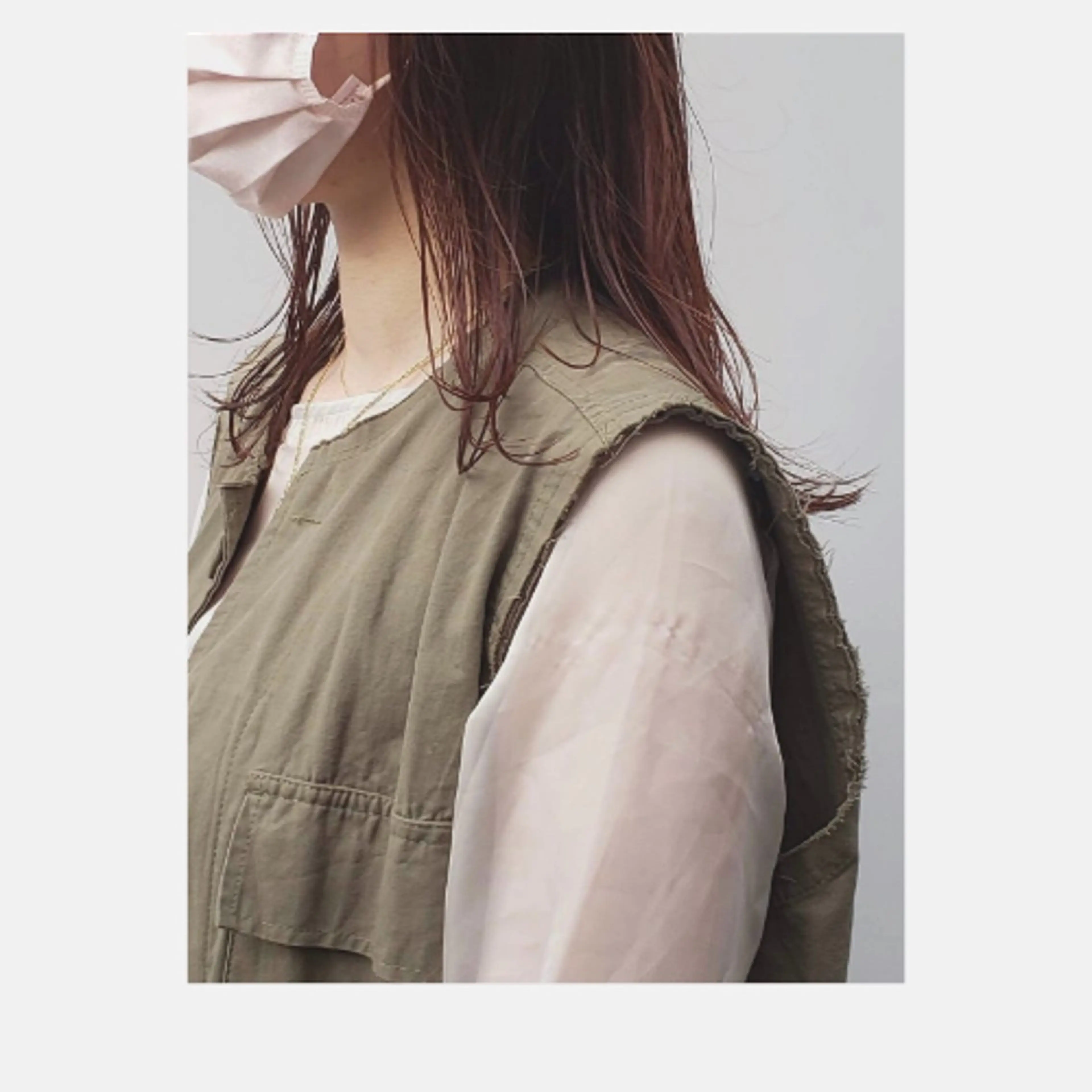 セミロング カラー ベージュカラー オリーブベージュ レイヤーカット 🌿木金限定🌿@ ﾏﾝﾂｰﾏﾝｻﾛﾝのヘアスタイル