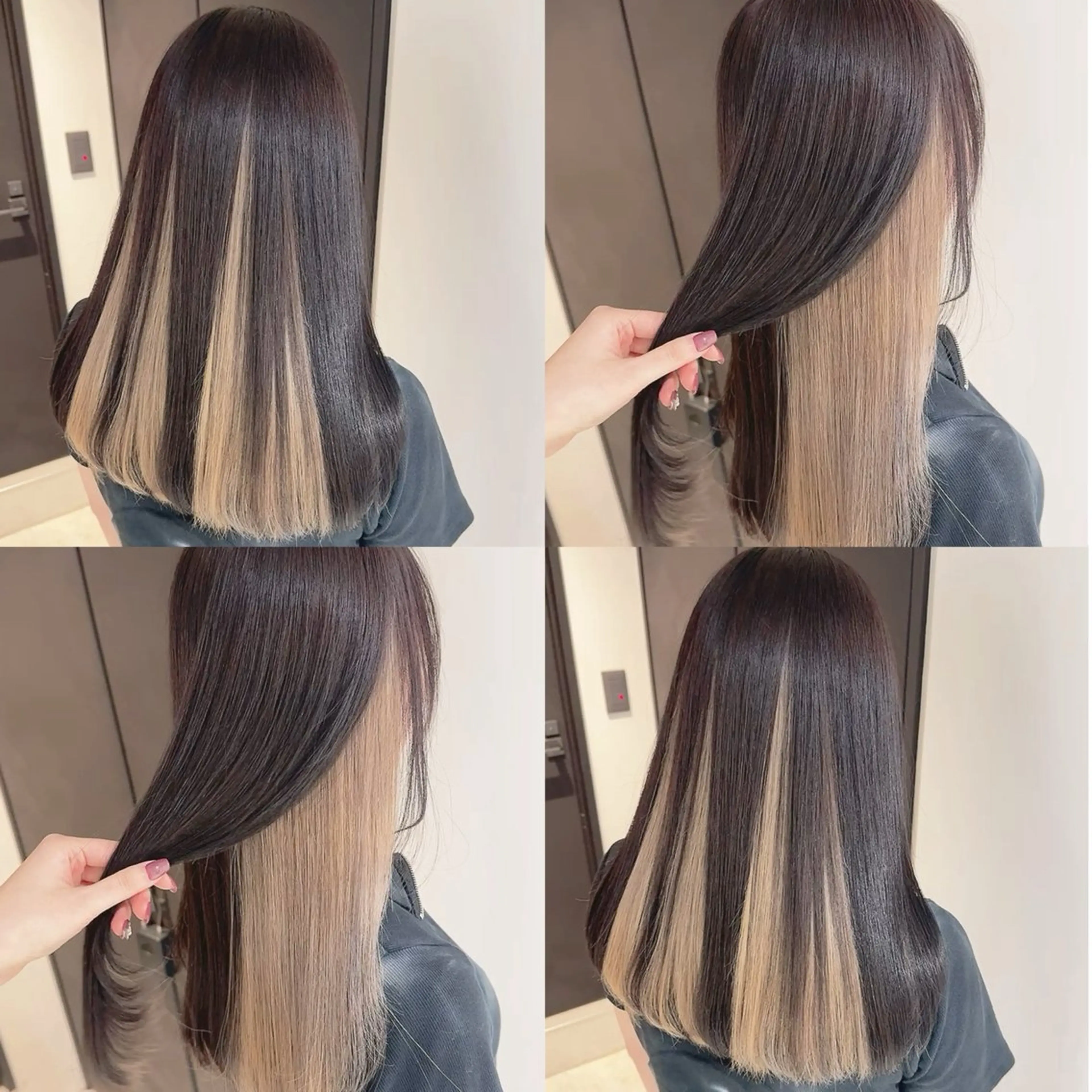 カラー ヘアカラー トリートメント 渋谷:インナーカラー ／🍒エリカ🍒のヘアスタイル