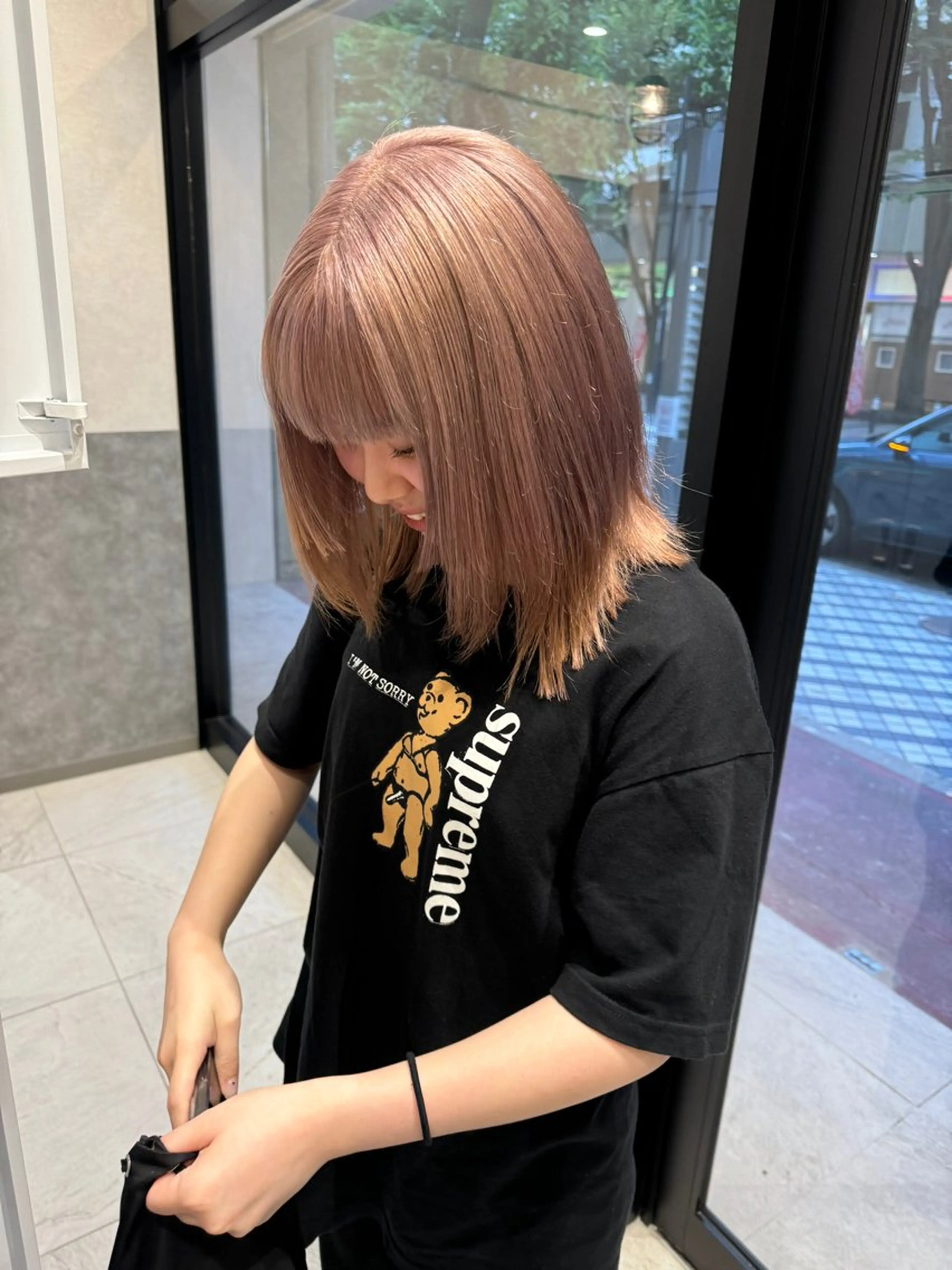 ミディアム カラー ブリーチ ハイトーンカラー SALOWIN新潟万代店所属・SaKiho 🎀のヘアスタイル
