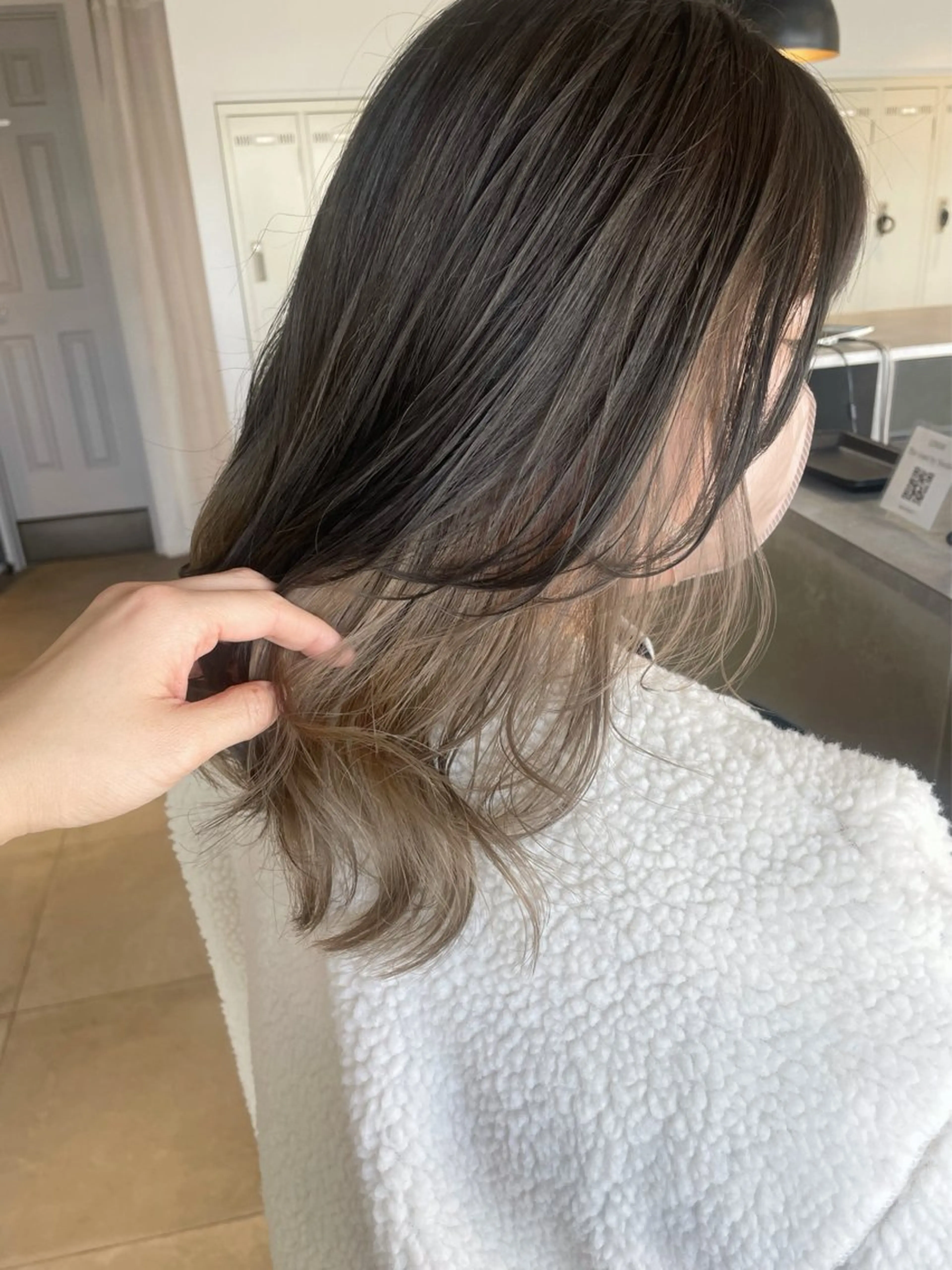 セミロング カラー カット ヘアカラー トリートメント レイヤー/髪質改善カ ラ-🤍津田奈々美‎のヘアスタイル