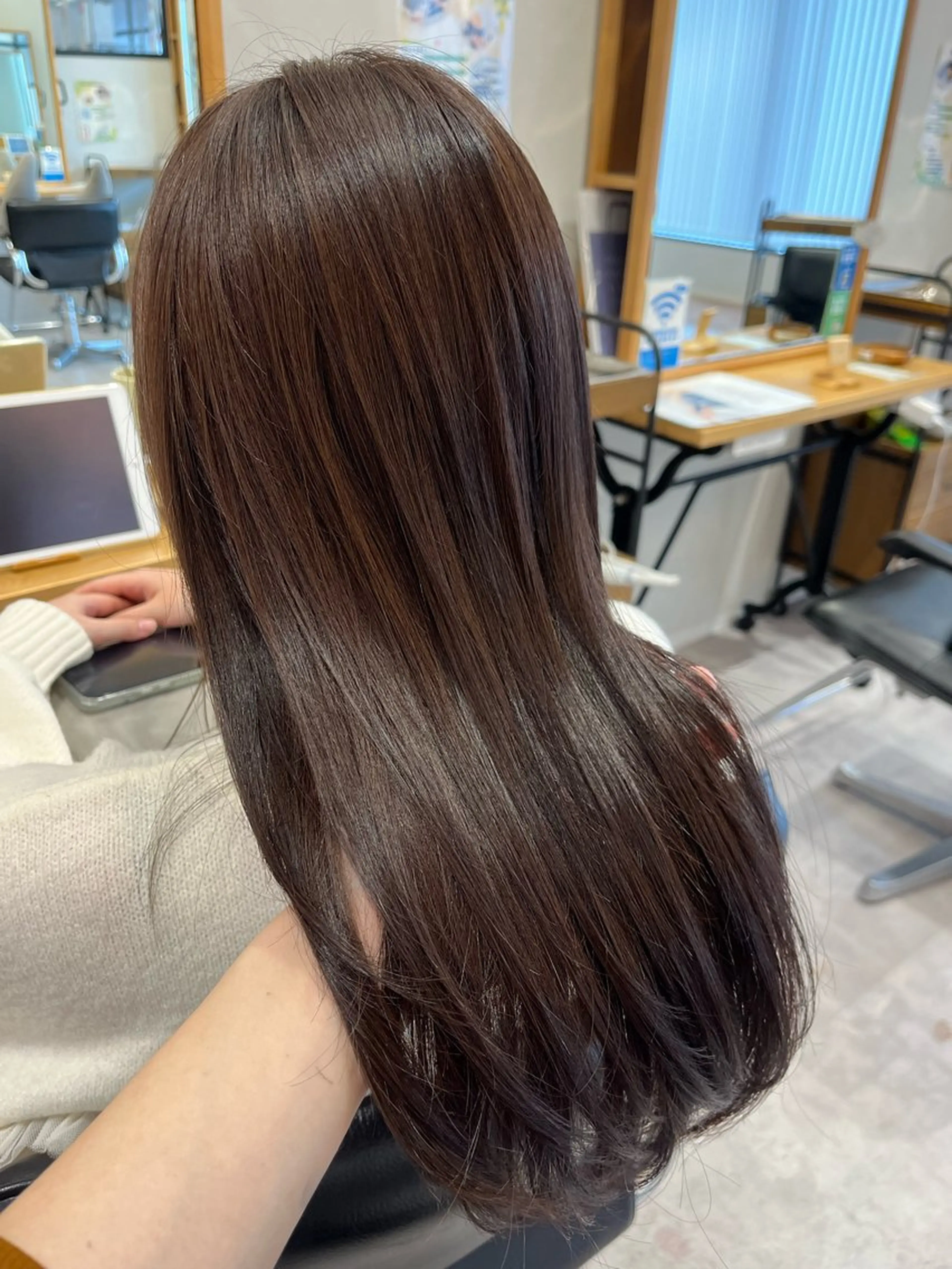 セミロング カラー 髪質改善 asukaのヘアスタイル