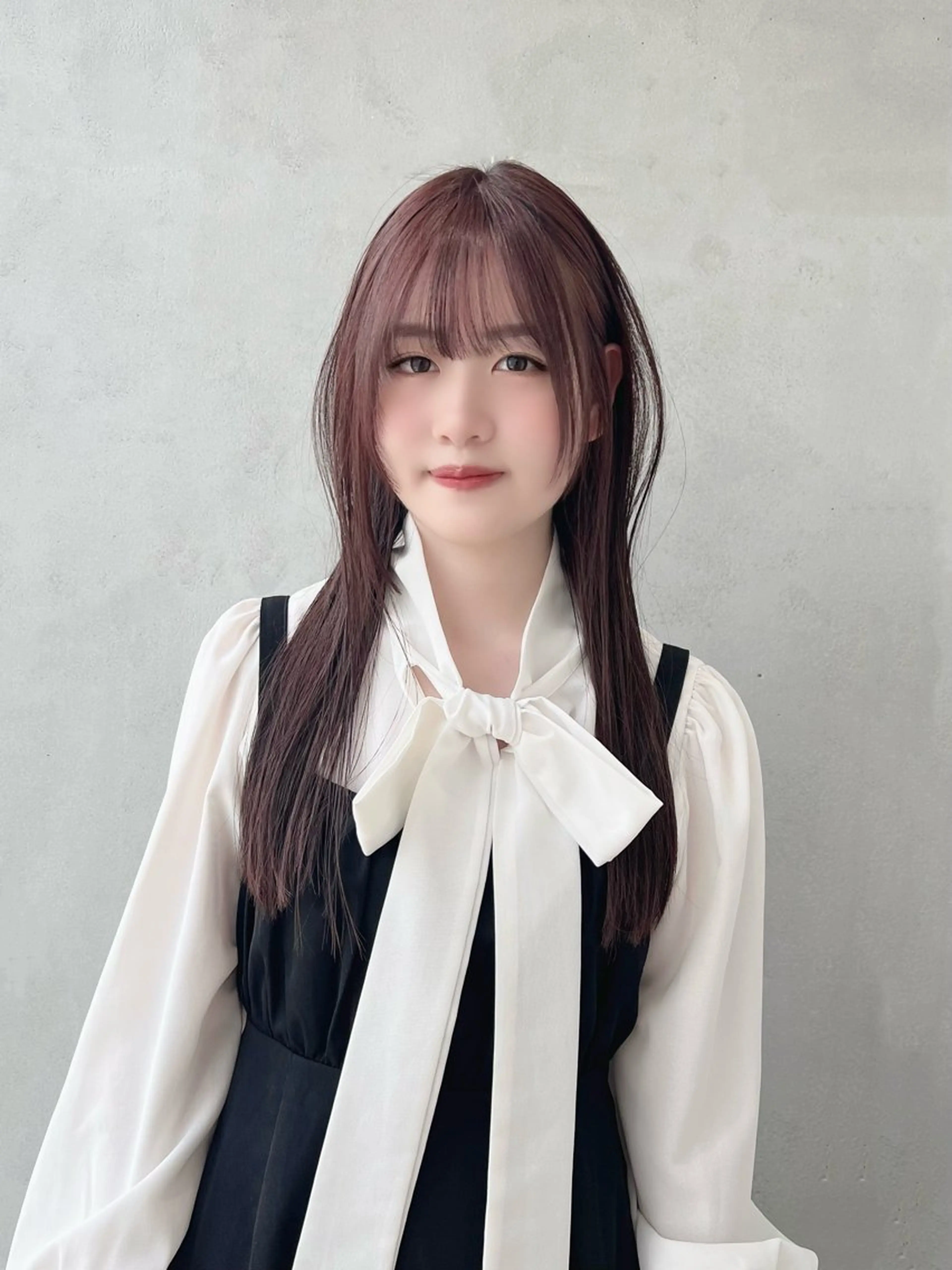 ロング カラー Say.石川葵 ショートボブ前髪のヘアスタイル