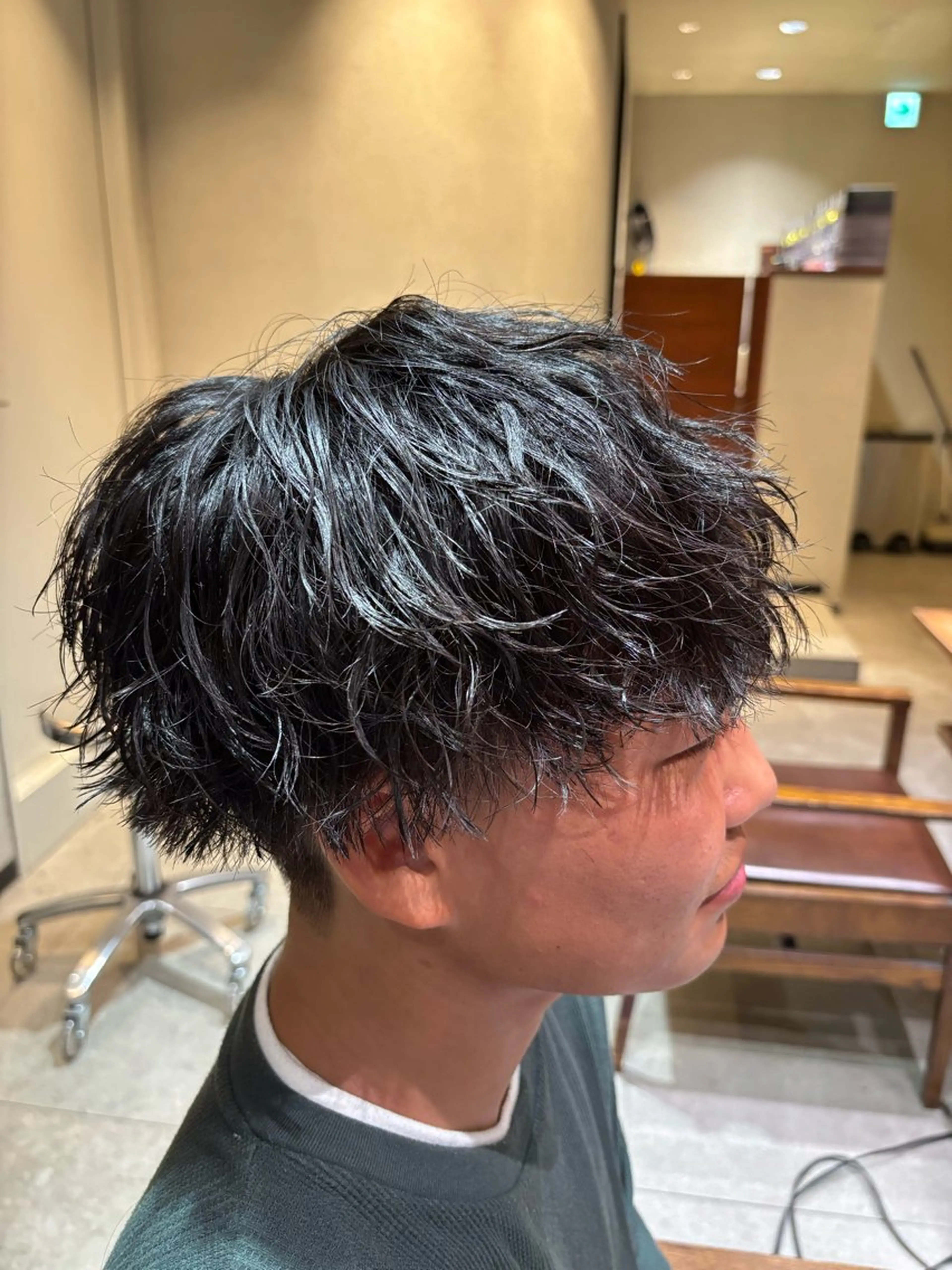 パーマ メンズ カット パーマ FURUSHO所属・透明感カラー/ ツイスパ/小倉悠佑のヘアスタイル