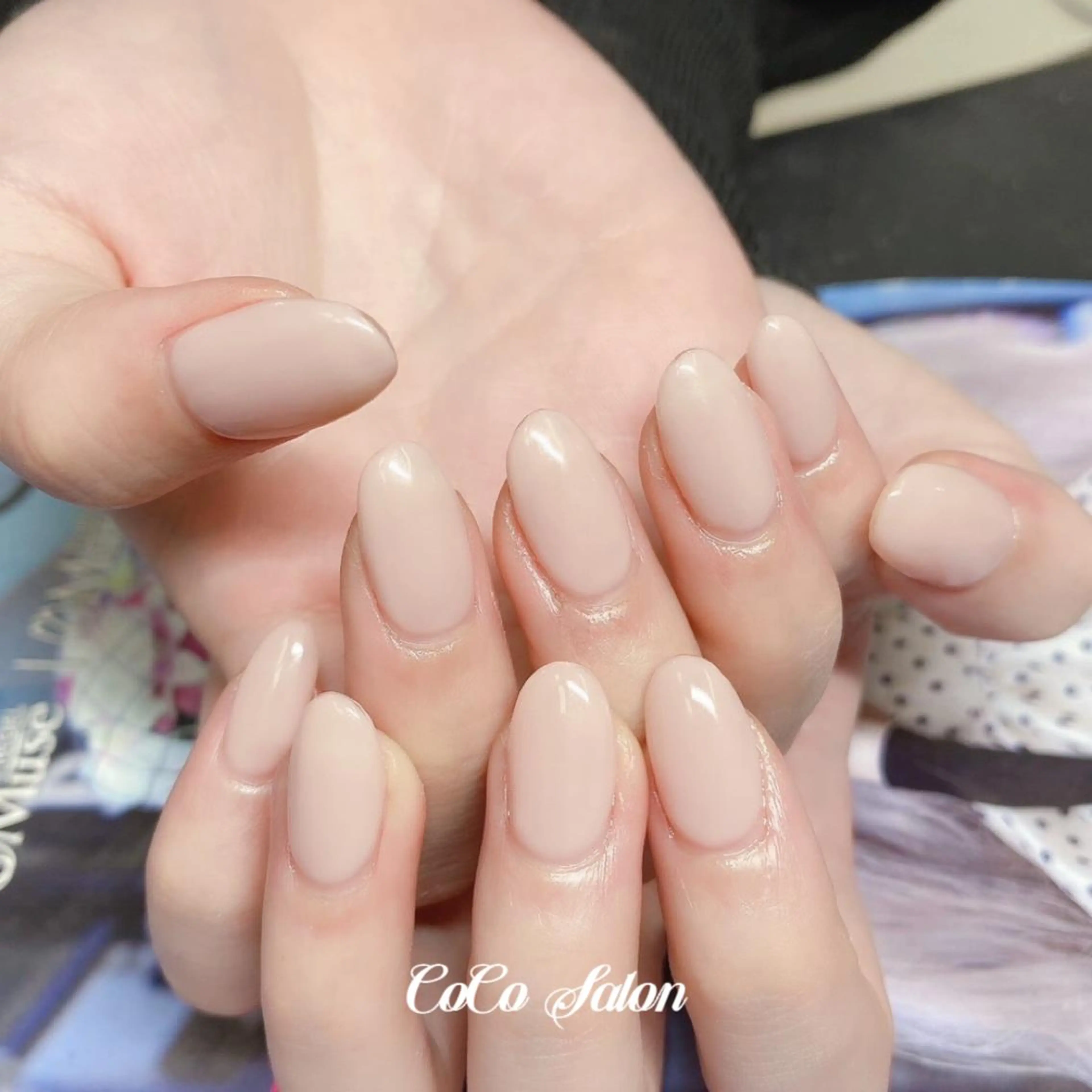 ネイル 長さ出し ジェルネイル 韓国ネイル オフィスネイル ワンカラーネイル ハンドネイル CoCoSalon ネイル/まつ毛予約のネイルデザイン