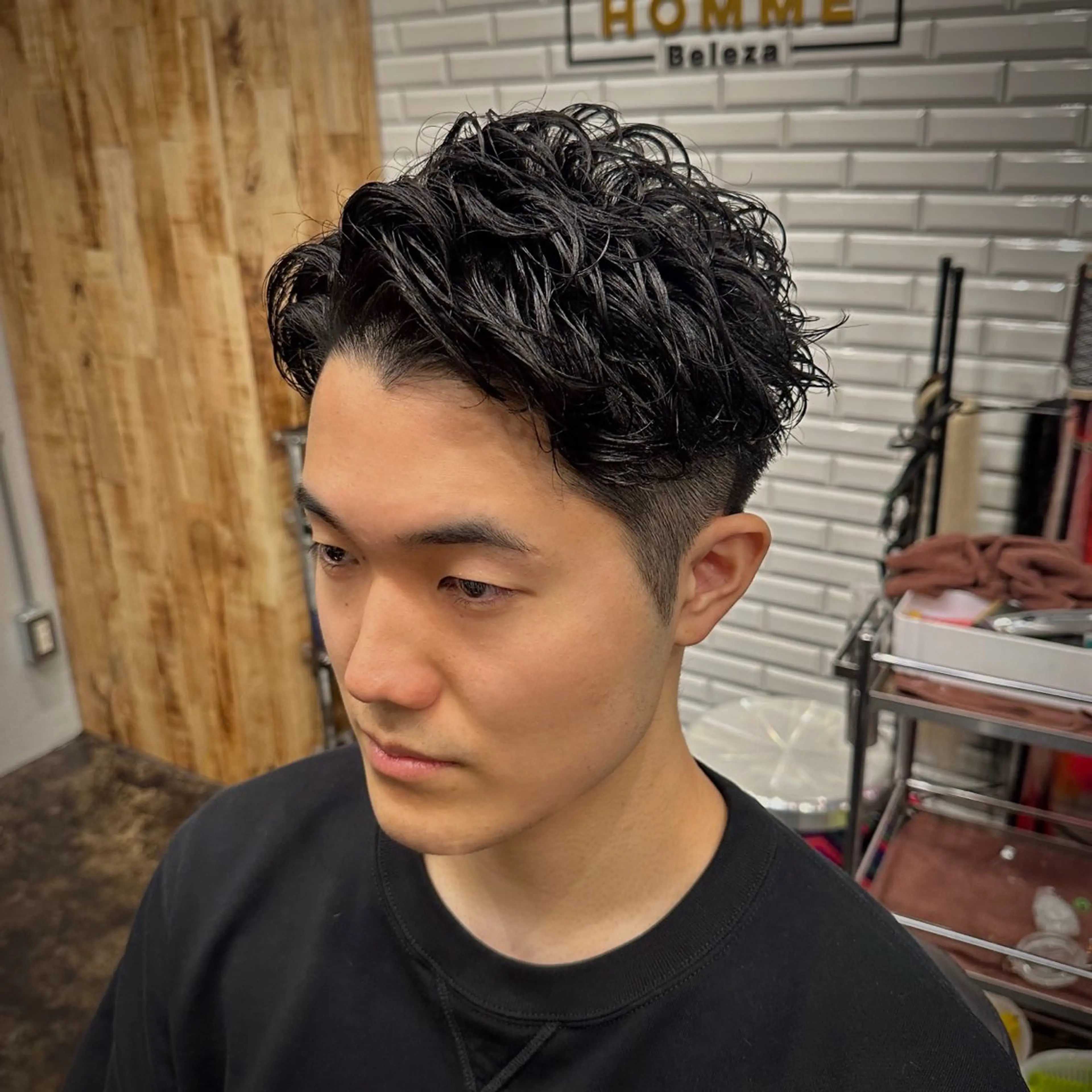 ショート パーマ メンズ メンズパーマ カット パーマ トリートメント ツイスパ/メンズ パーマ/歩夢のヘアスタイル