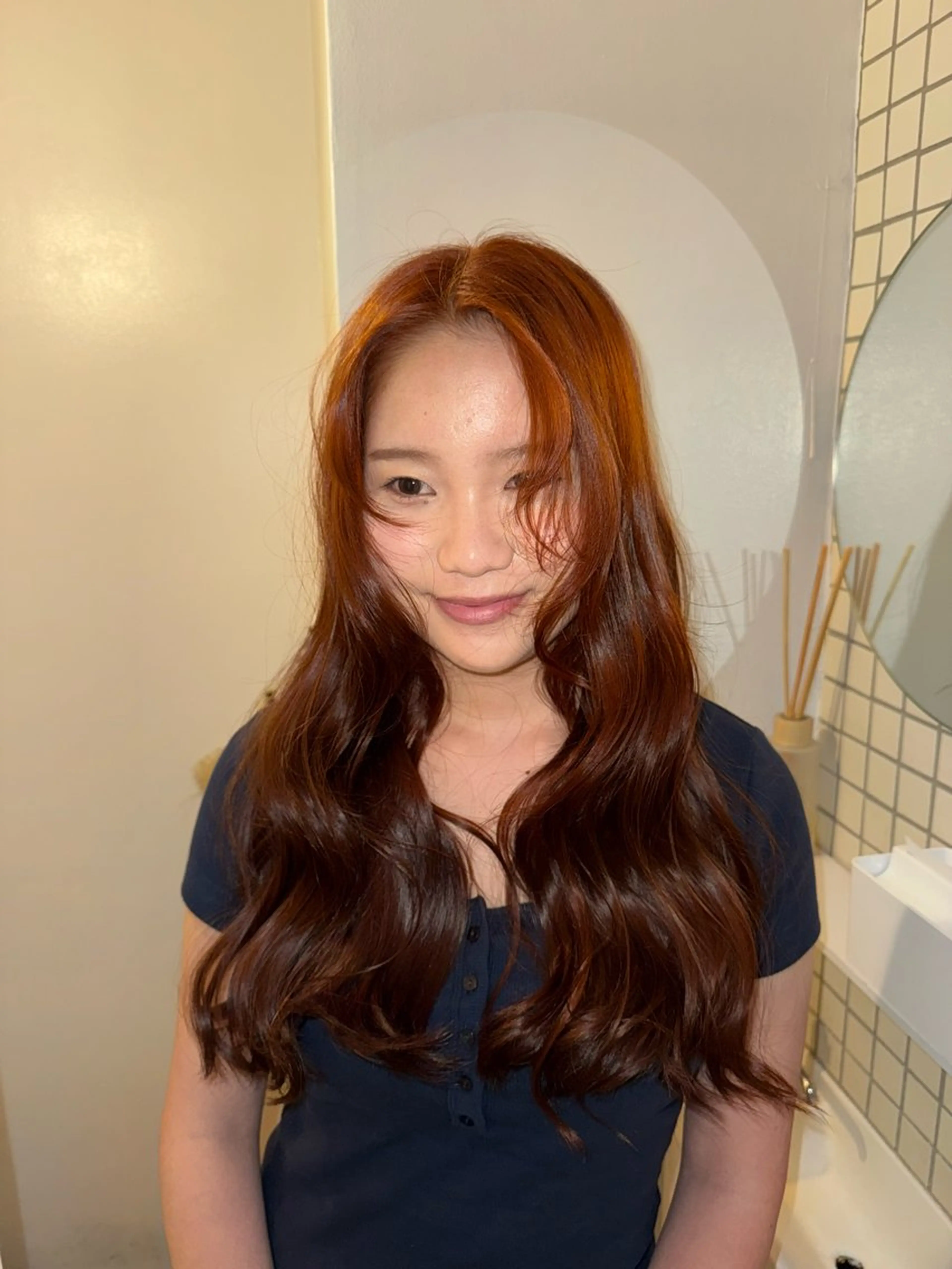 ロング カラー ヘアカラー トリートメント 海外風/暖色🧡 /Unaのヘアスタイル