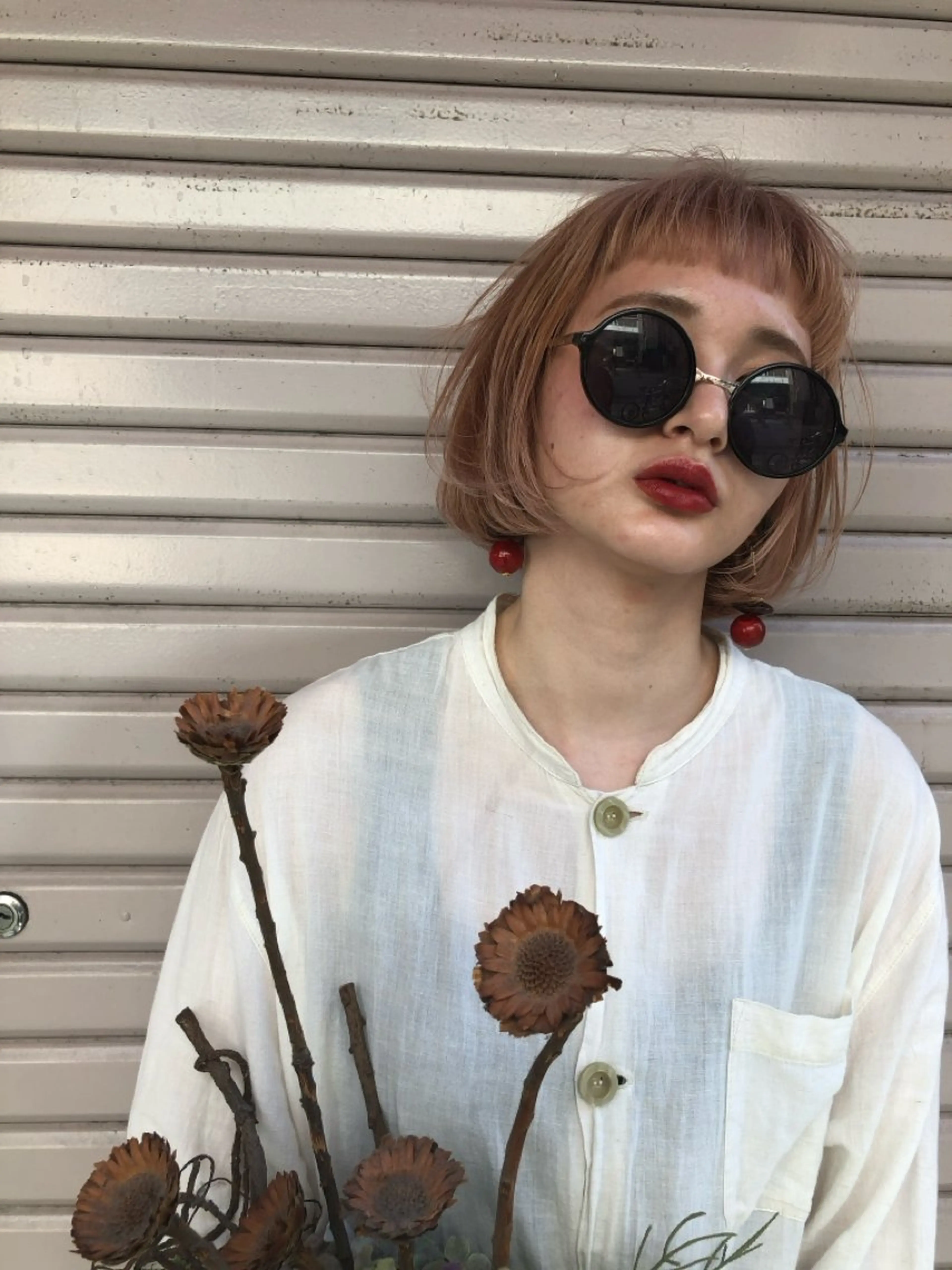 ショート カラー カット ヘアカラー トリートメント ショート/ボブ専門 宮脇美奈/南船場のヘアスタイル