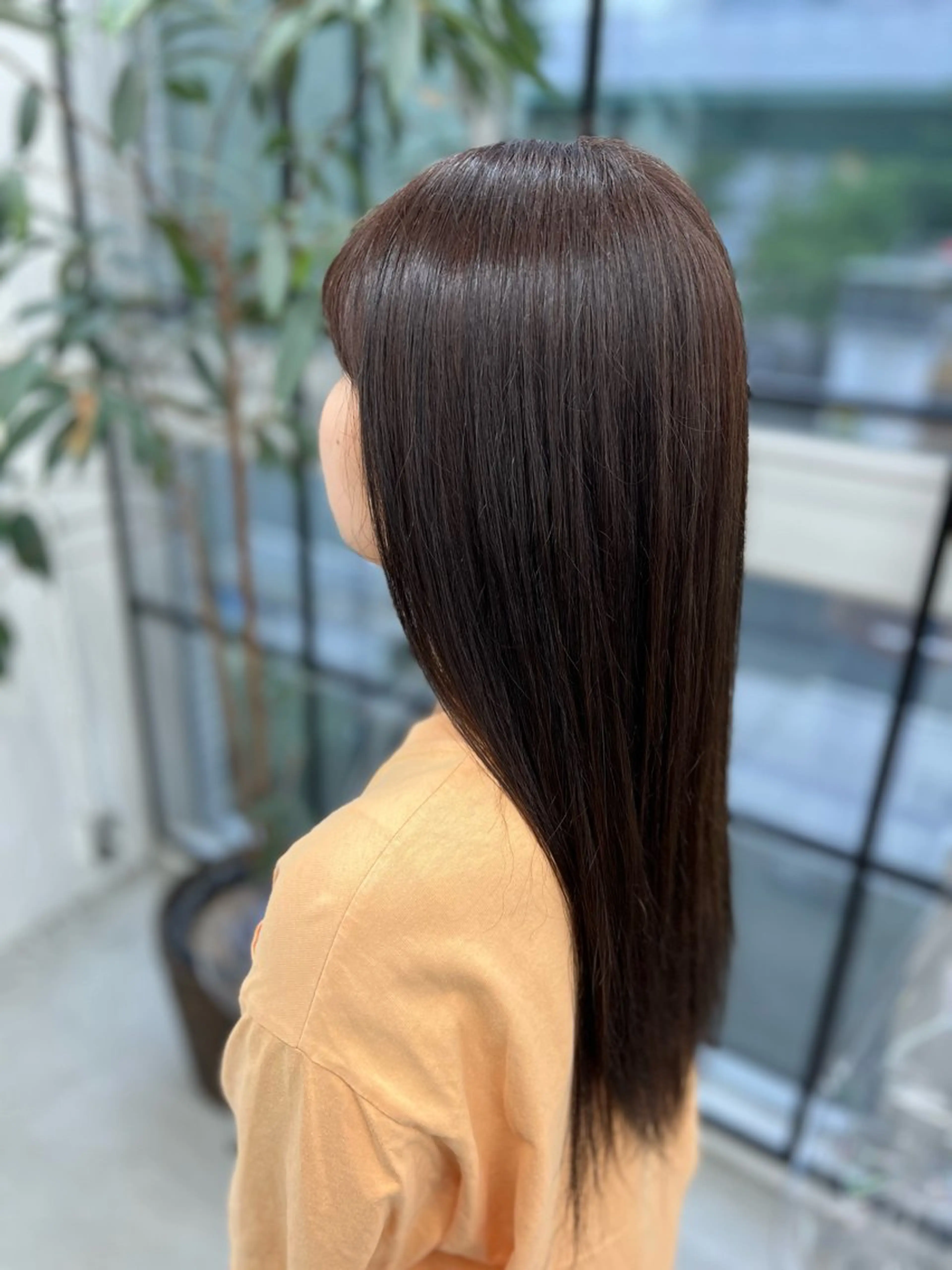 ロング カラー ブラウンカラー 透明感カラー ナチュラルブラウン 似合わせカット ヘアカラー トリートメント あすか JILLSTUDIOのヘアスタイル