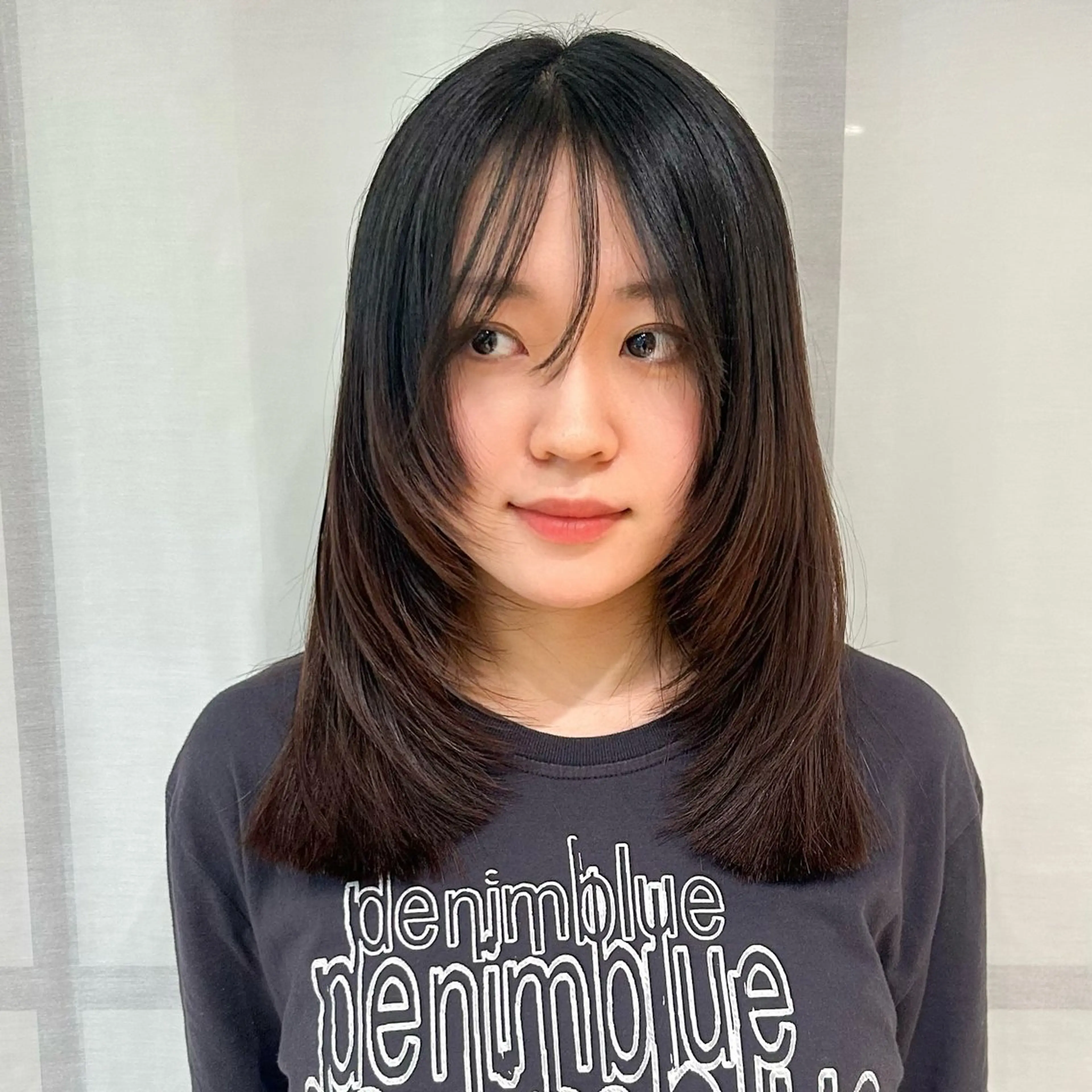 セミロング レイヤーカット カット ヘアカラー ボブレイヤー/ ブリーチ/miyuuのヘアスタイル