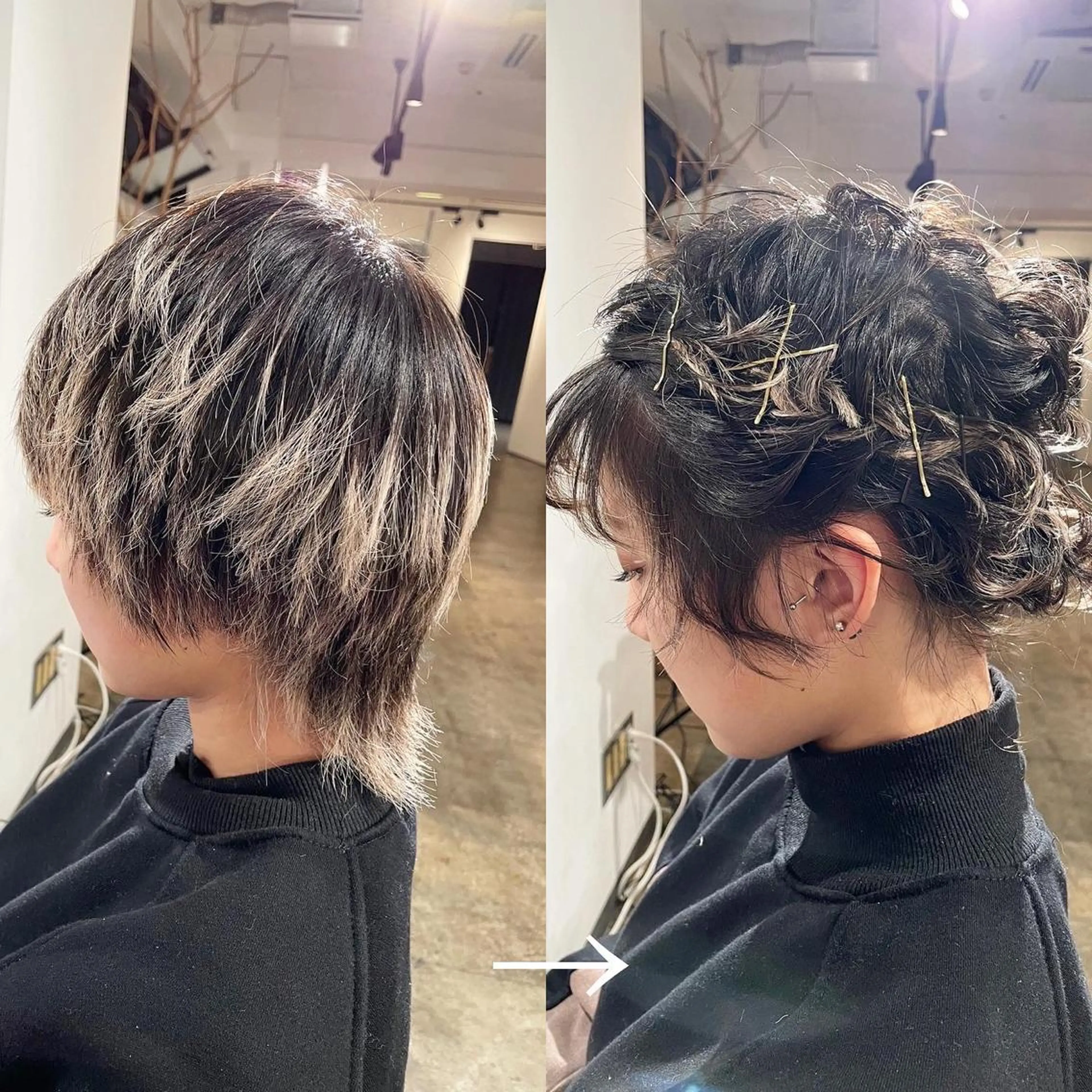 ショート ベリーショート ショートヘア ヘアセット ハイトーン/レイヤー /ケアブリーチ石川治のヘアスタイル