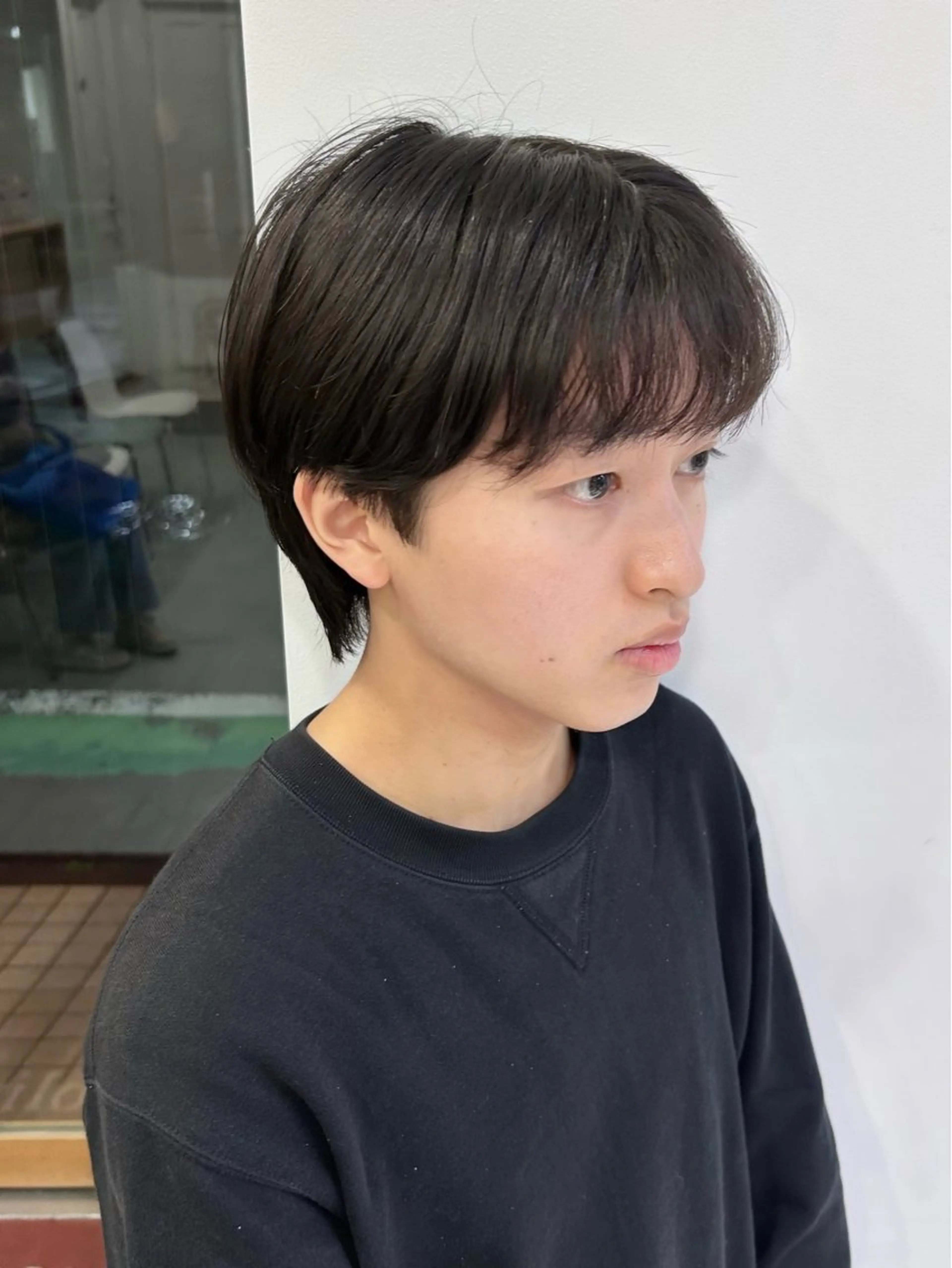 ショート メンズ マッシュ シースルーマッシュ カット レイヤーカット🐺 hina🩶のヘアスタイル