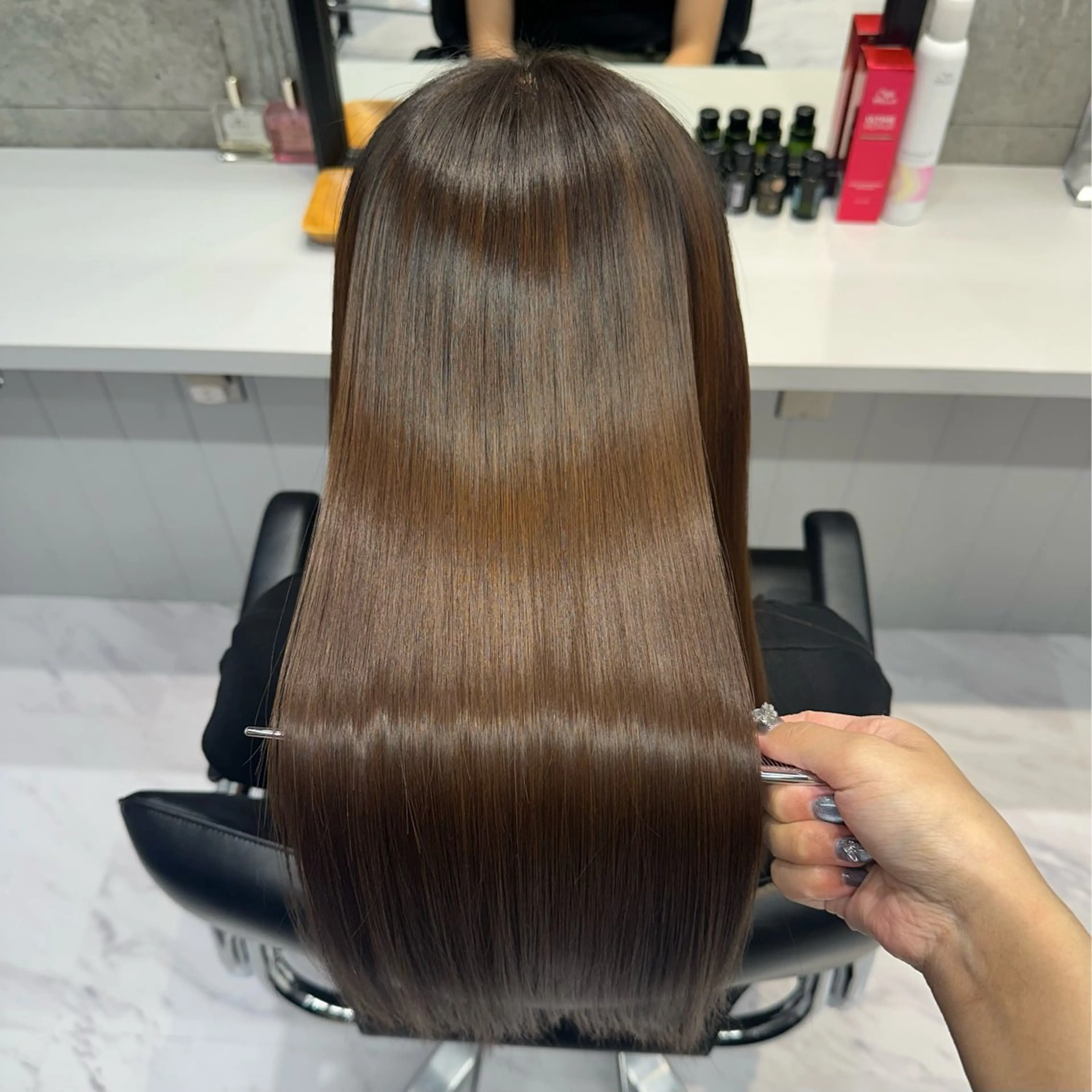 ロング ヘアカラー トリートメント RAF TOKYO所属・🫧あんり　縮毛矯正 髪質改善🫧のヘアスタイル