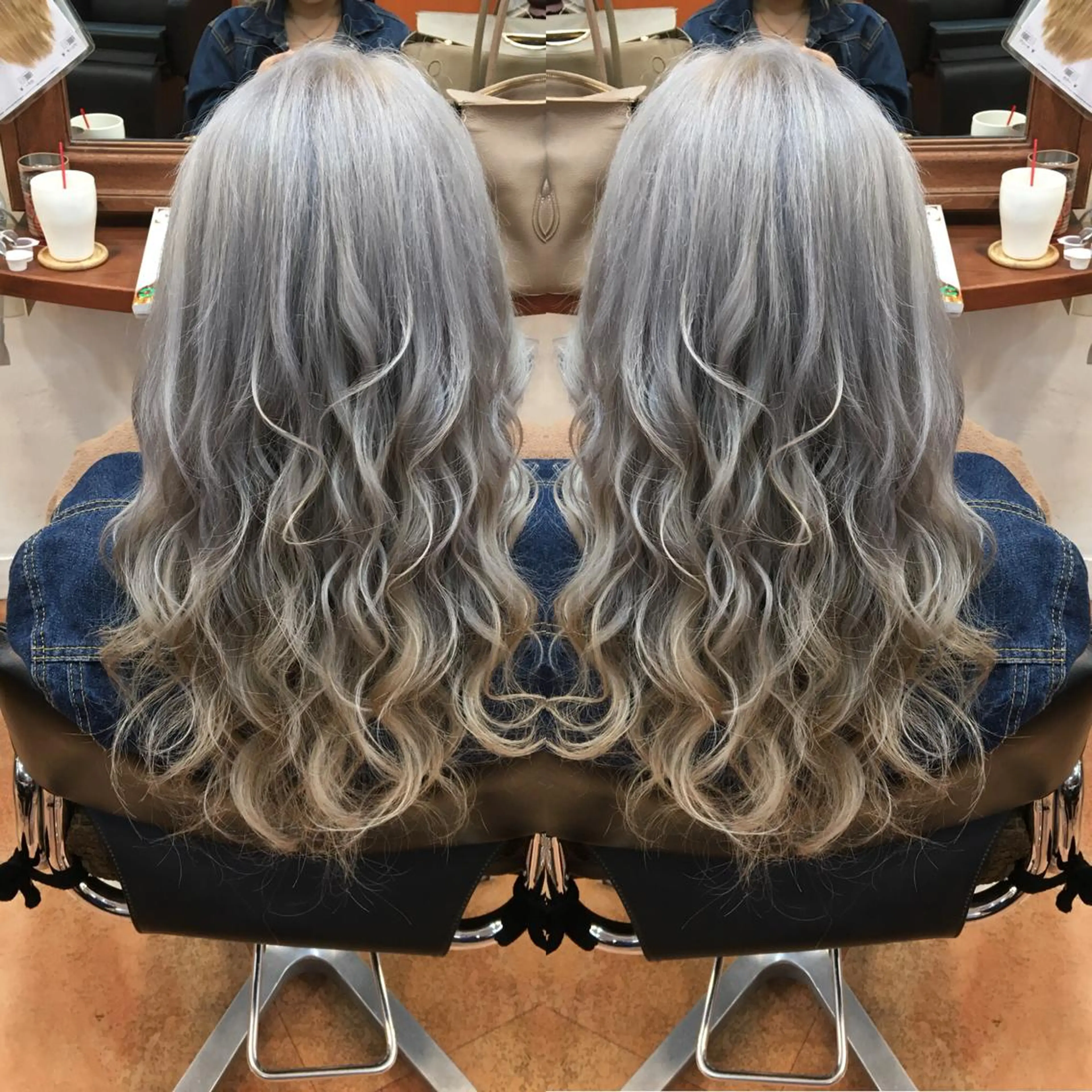 セミロング ヘアカラー トリートメント LOCO Ko-kiのヘアスタイル