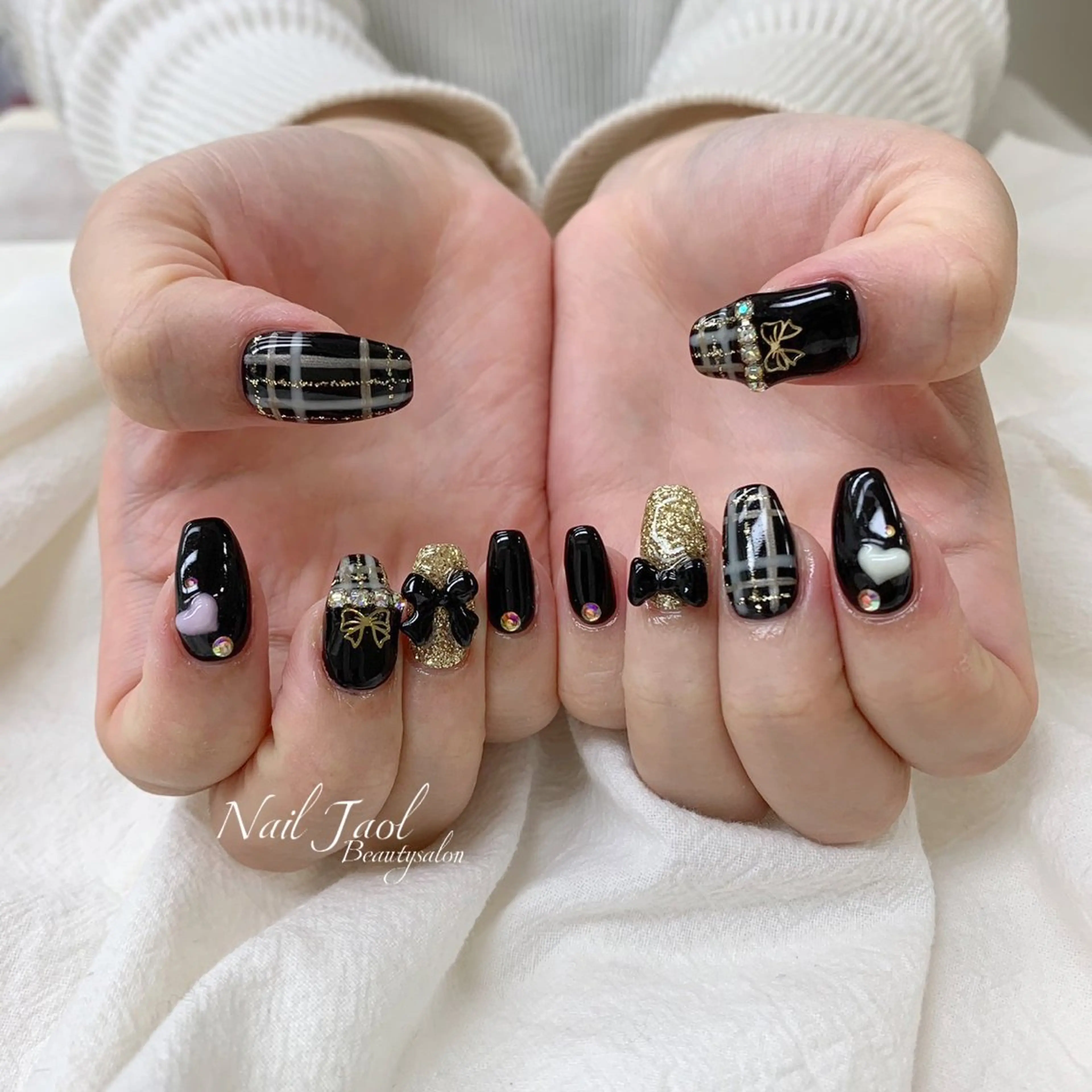 ロング 韓国風ヘア ハンドネイル nail jaol池袋店所属・ネイルJaol 池袋のネイルデザイン