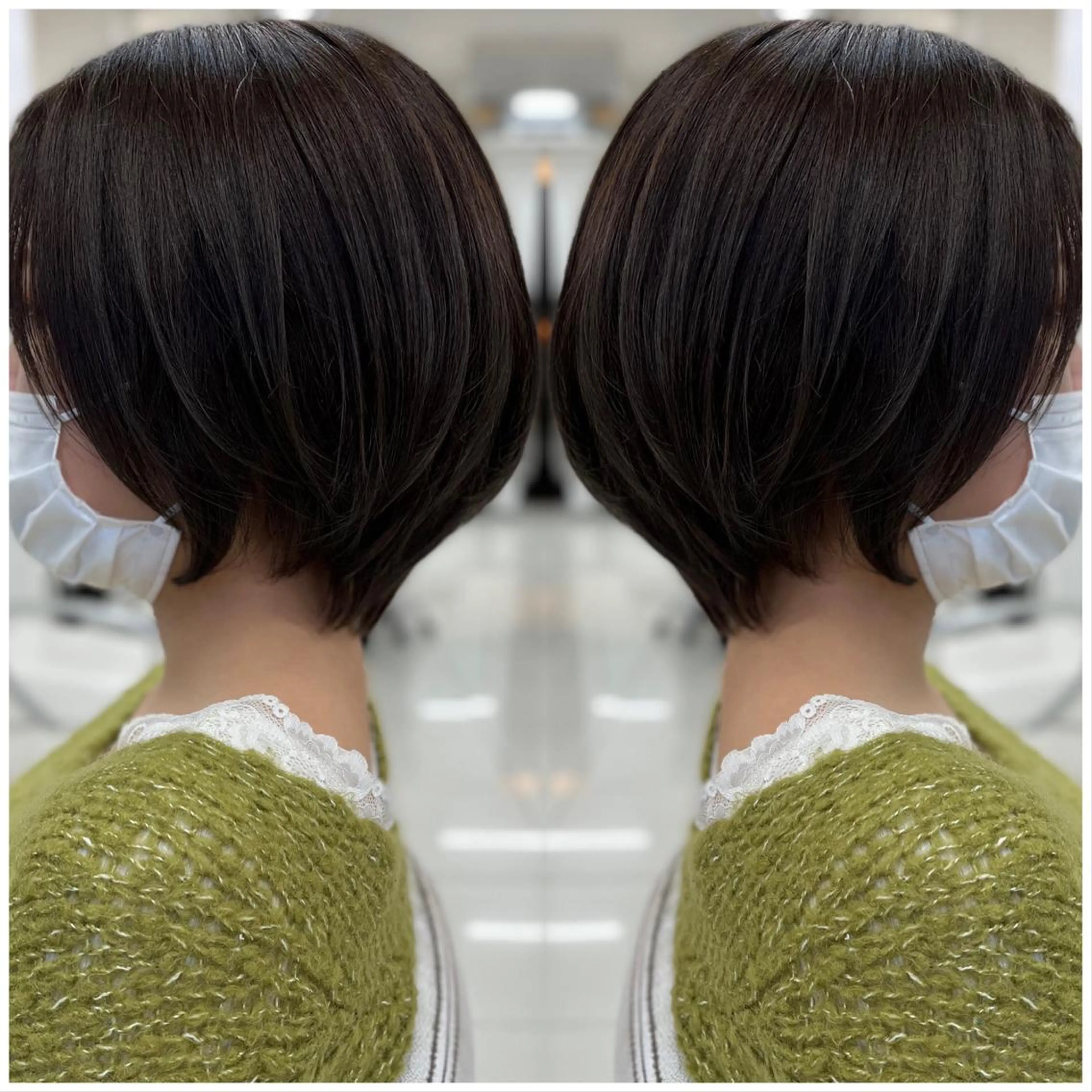 ショート カラー アディクシーカラー 透明感カラー ショートヘア カット ヘアカラー トリートメント BOOTH share salon所属・ハタケヤマヨシキ ／BOOTHのヘアスタイル