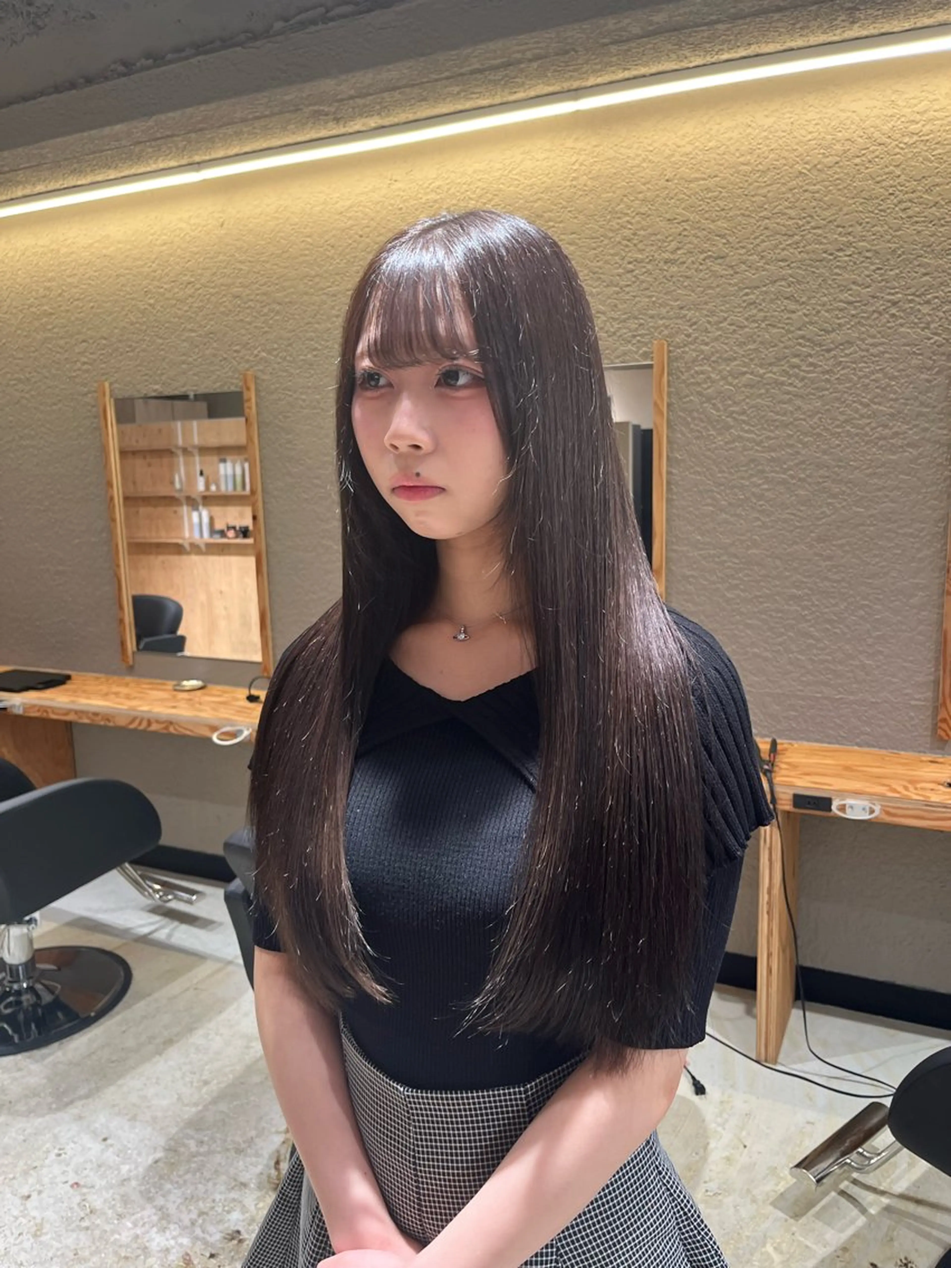 ロング カット 縮毛矯正 トリートメント 🏅EIGHT難波/ 【店長】タモツのヘアスタイル