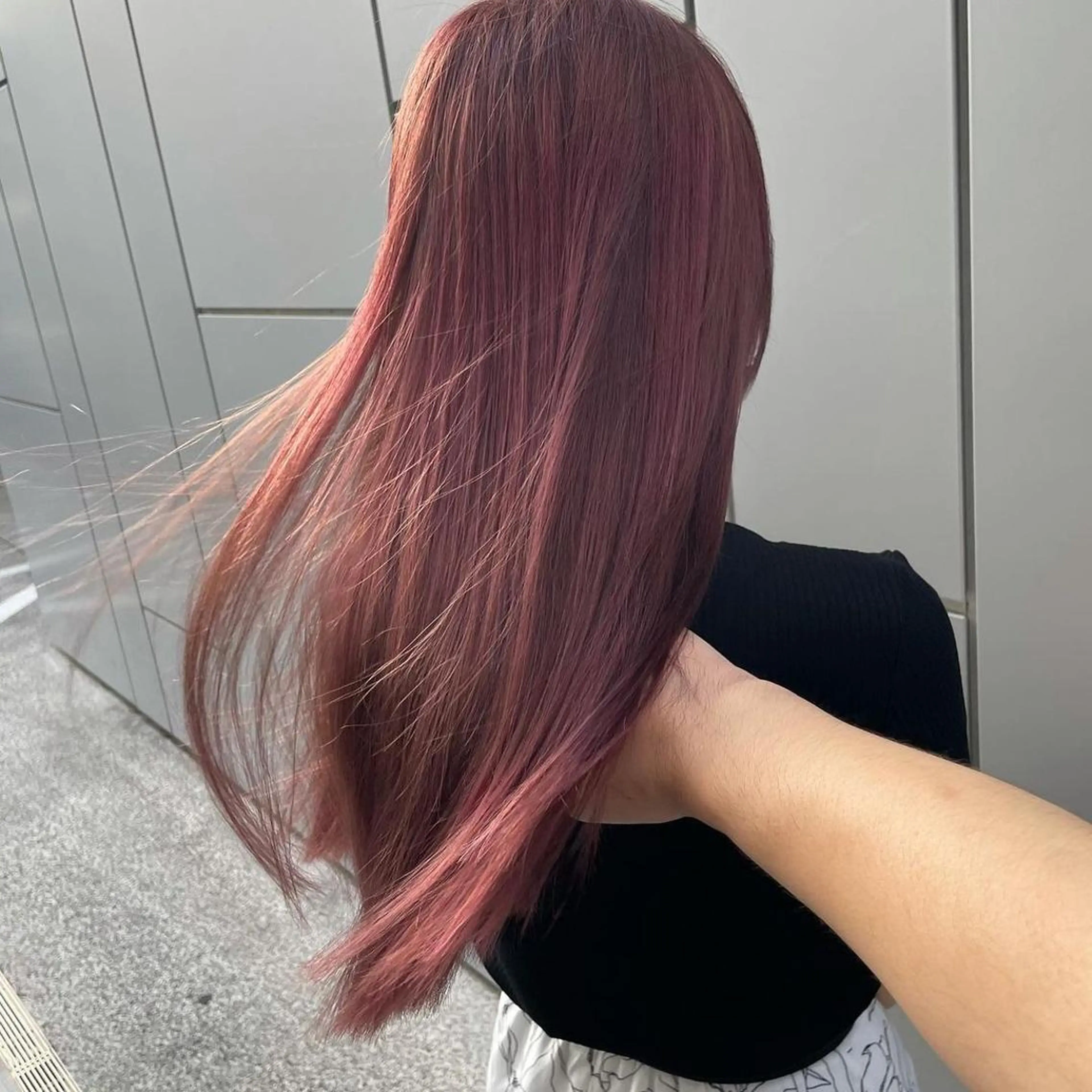 セミロング カラー 髪質改善 Noe心斎橋店のヘアスタイル