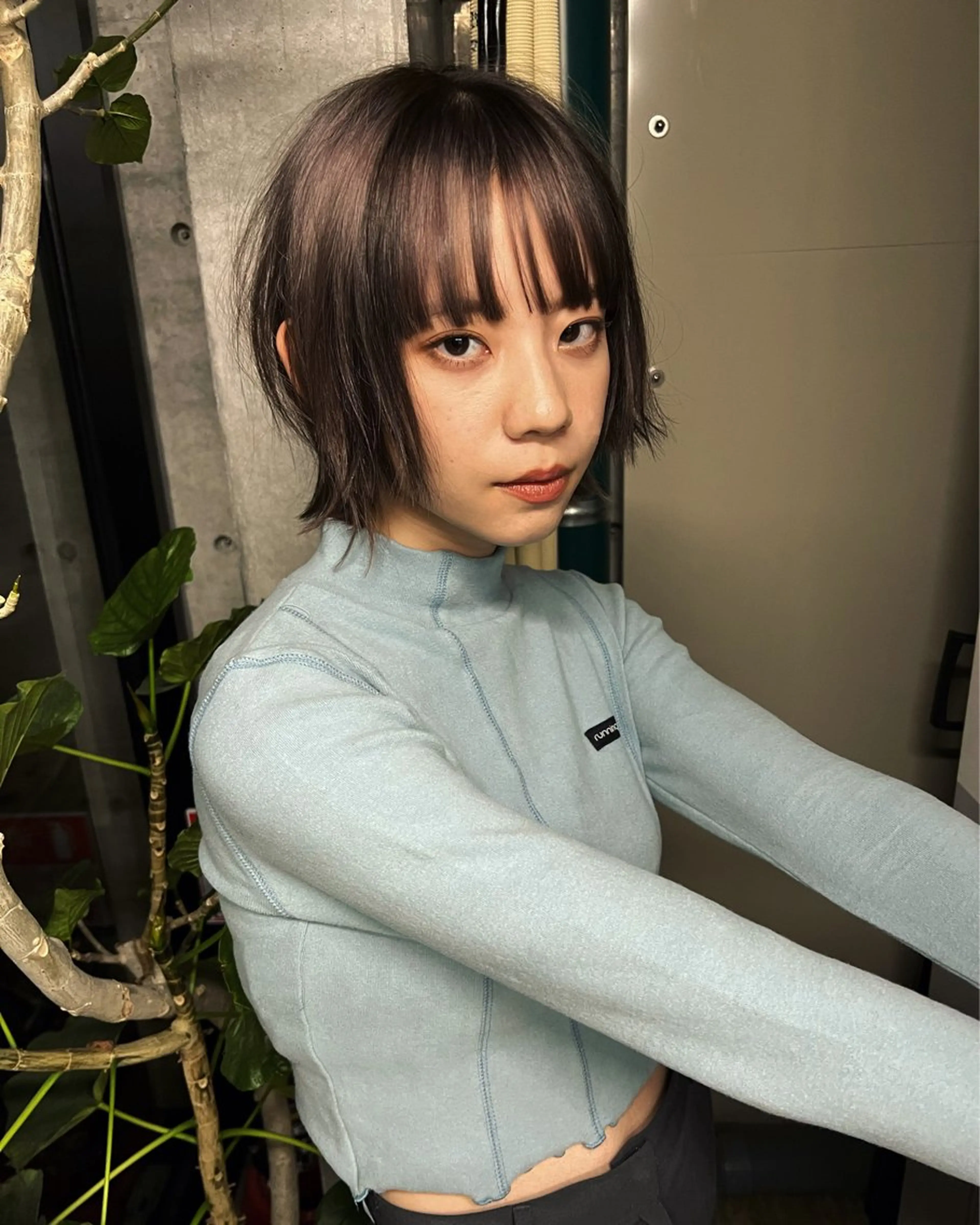 ショート カラー ボブ レイヤーカット カシマハヤトのヘアスタイル