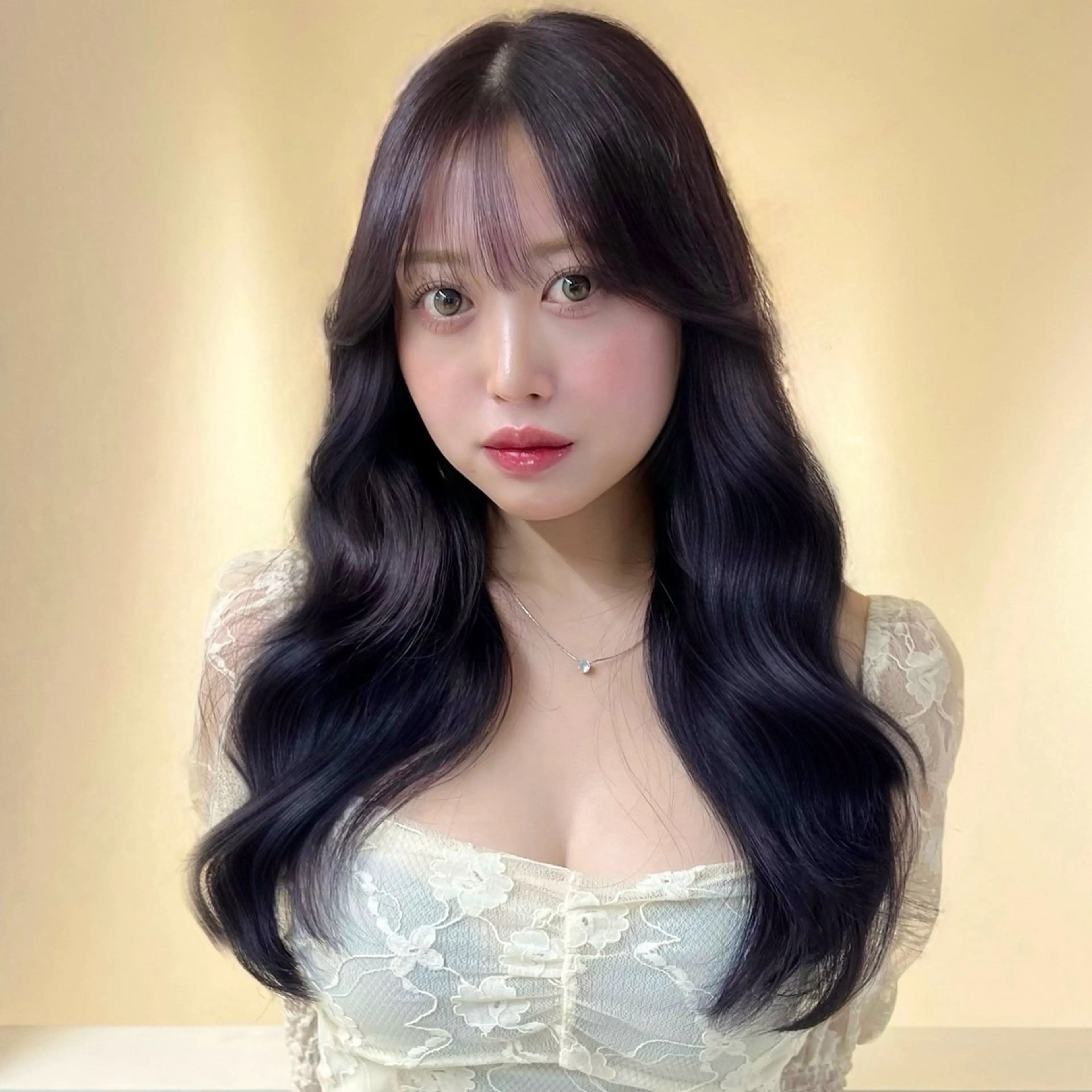 ロング レイヤーカット 似合わせカット カット ヘアカラー トリートメント AI TOKYO　S所属・mizuki 【韓国レイヤー】のヘアスタイル