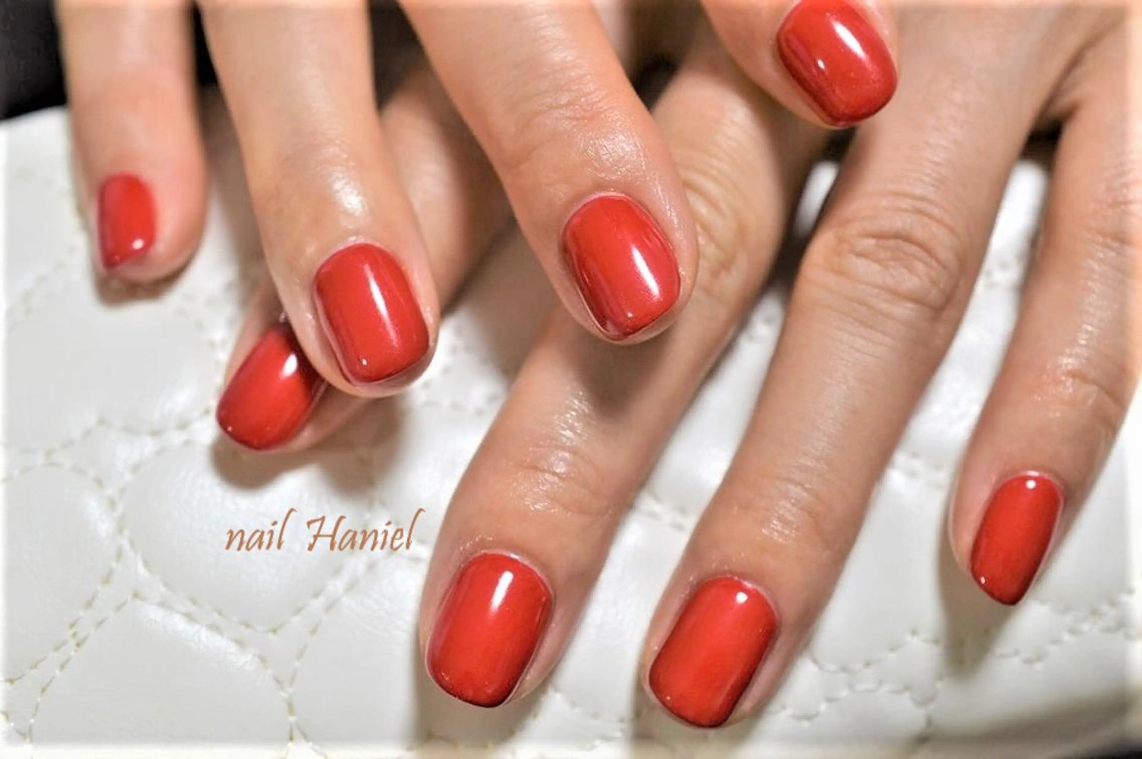 ネイル フットネイル ジェルネイル ワンカラーネイル パラジェル 夏ネイル nail Haniel所属・半蔵門サロンハニエル 魅神 ちよのネイルデザイン
