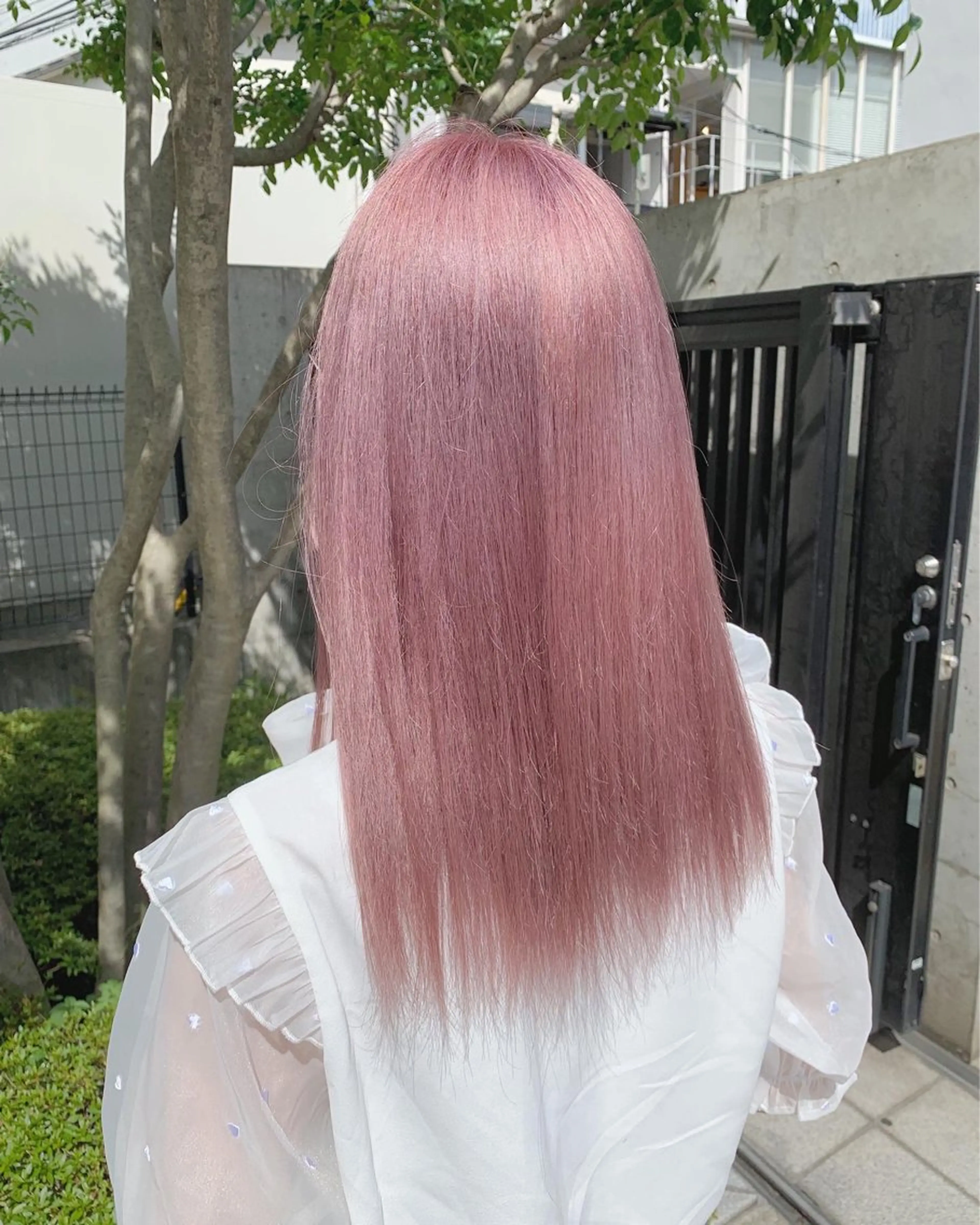 ミディアム カラー ヘアアレンジ カット ヘアカラー 💕誰より可愛い💕 ピンク🎀YUUKAのヘアスタイル