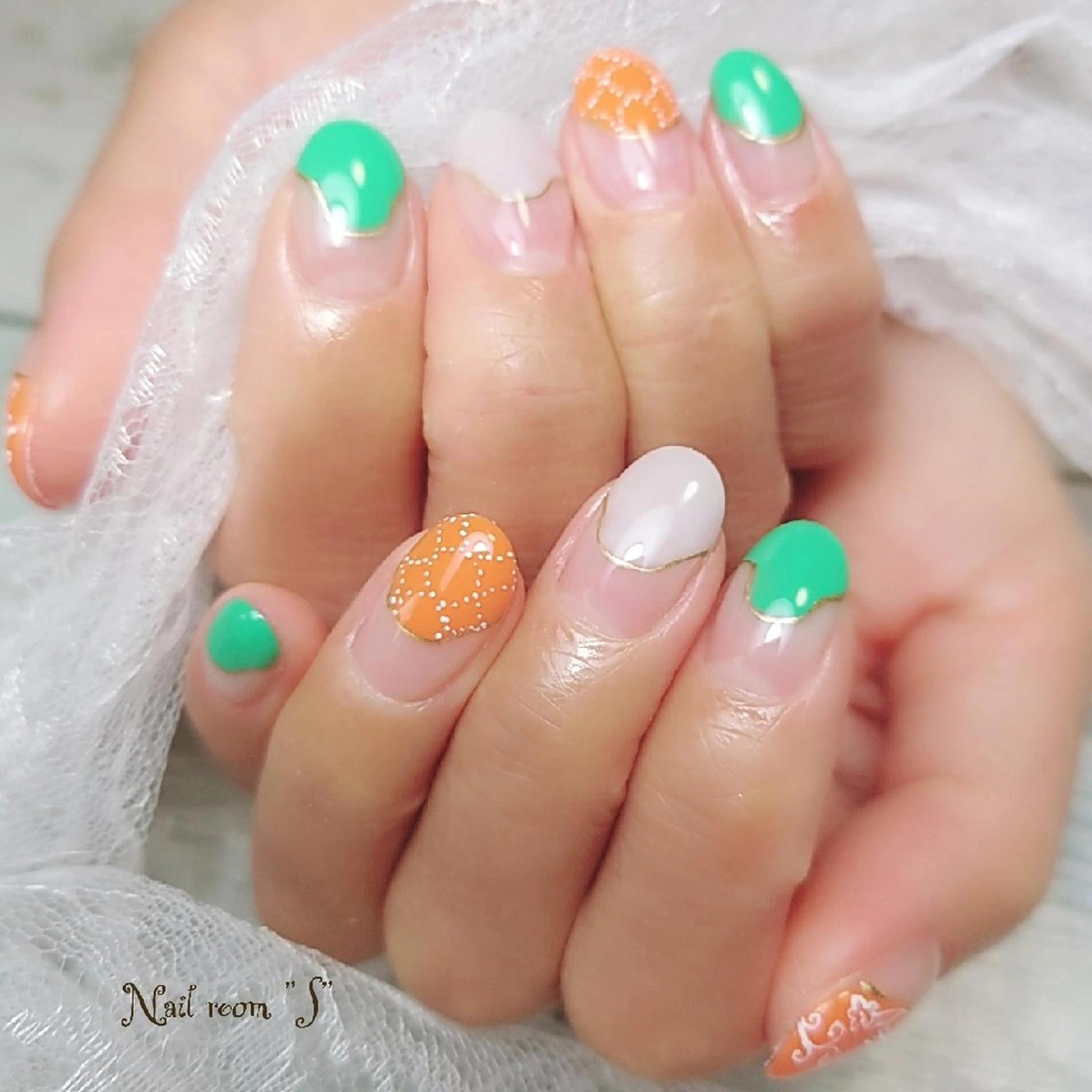 ネイル フレンチネイル Nail room  "S"  SAKAIのネイルデザイン