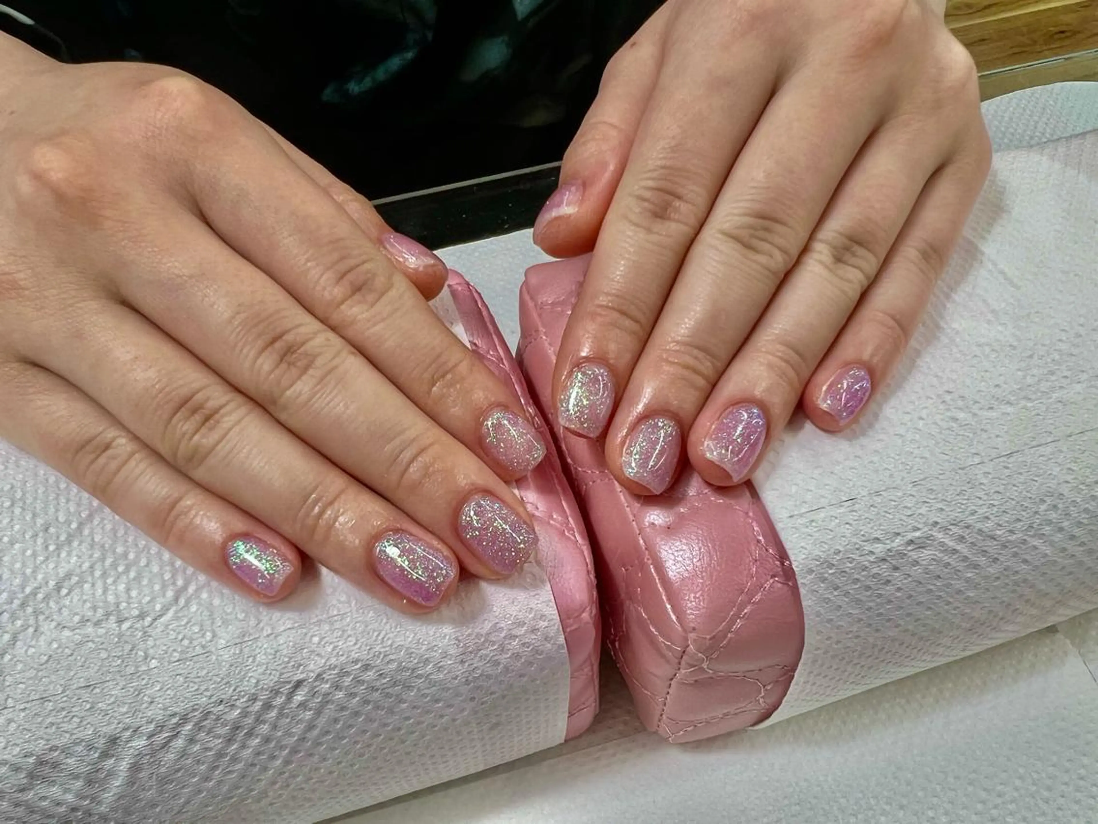 ネイル ラメ(グリッター) ワンカラーネイル パープル 【MAXKELLY】 Shiotaのネイルデザイン