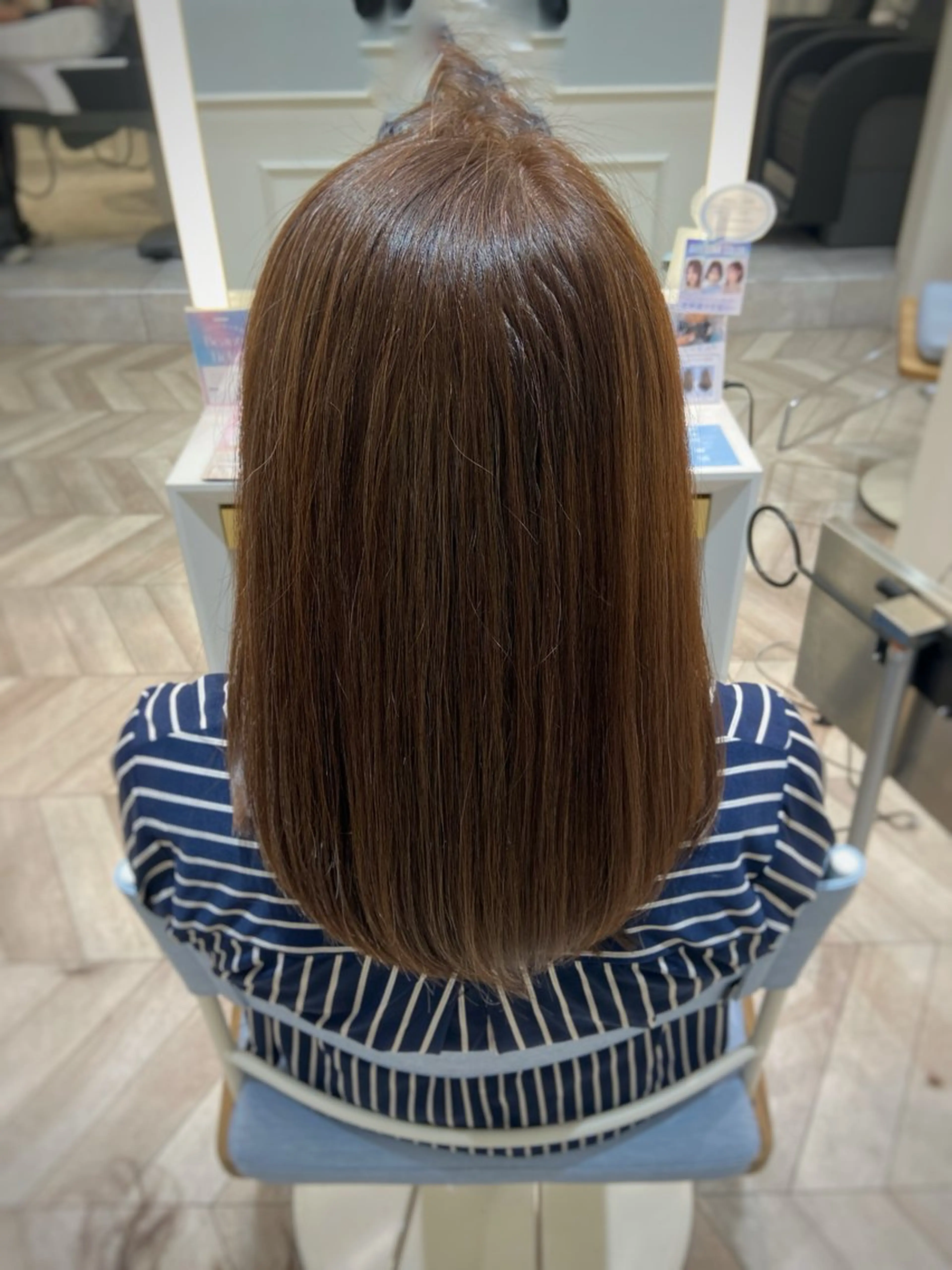 セミロング カット 縮毛矯正 ✨垢抜け/似合わせ✨ モテ髪/井谷拓馬のヘアスタイル