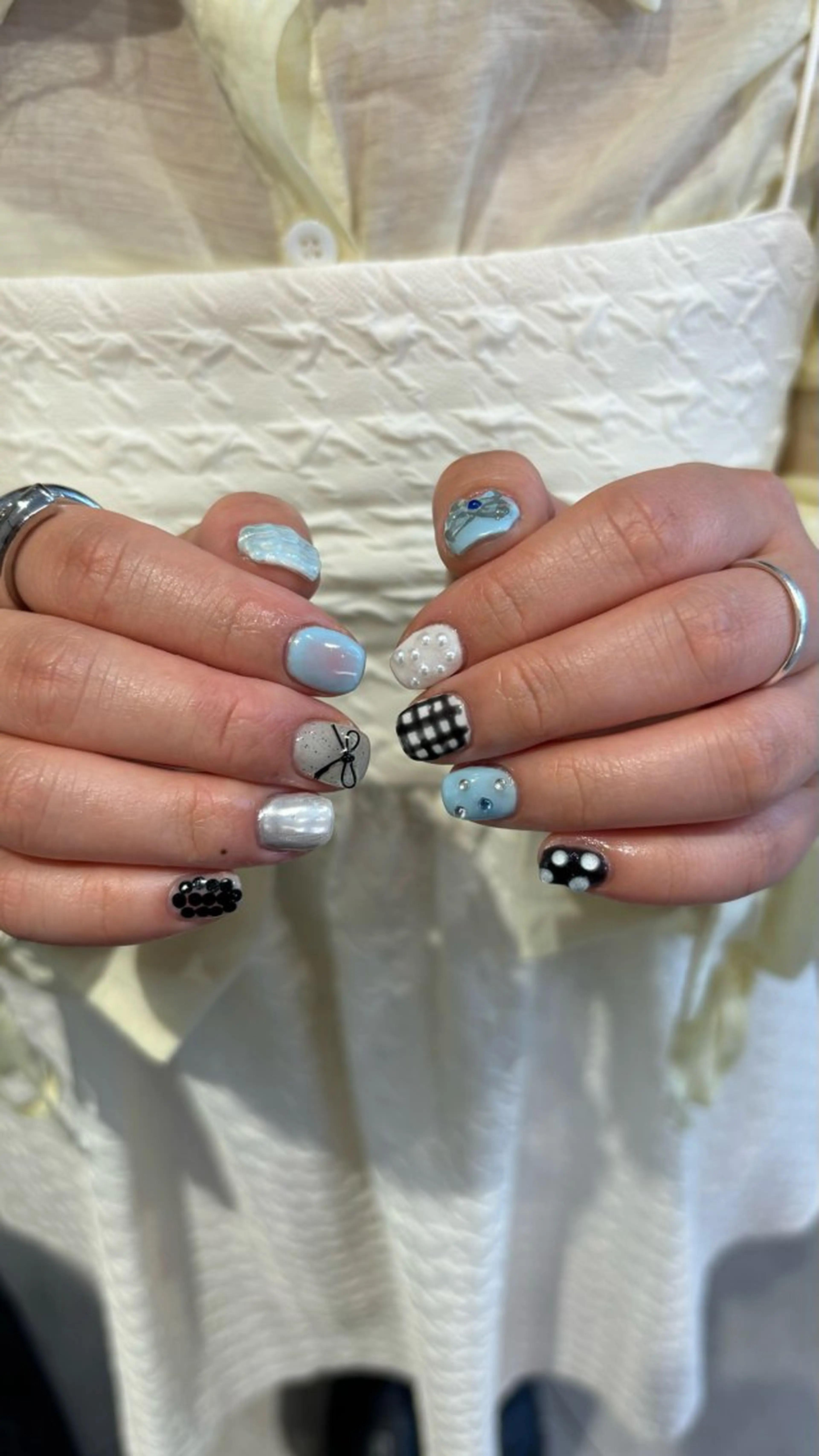 ネイル ハンドネイル ガーリーネイル hiroka🩰🎀のネイルデザイン