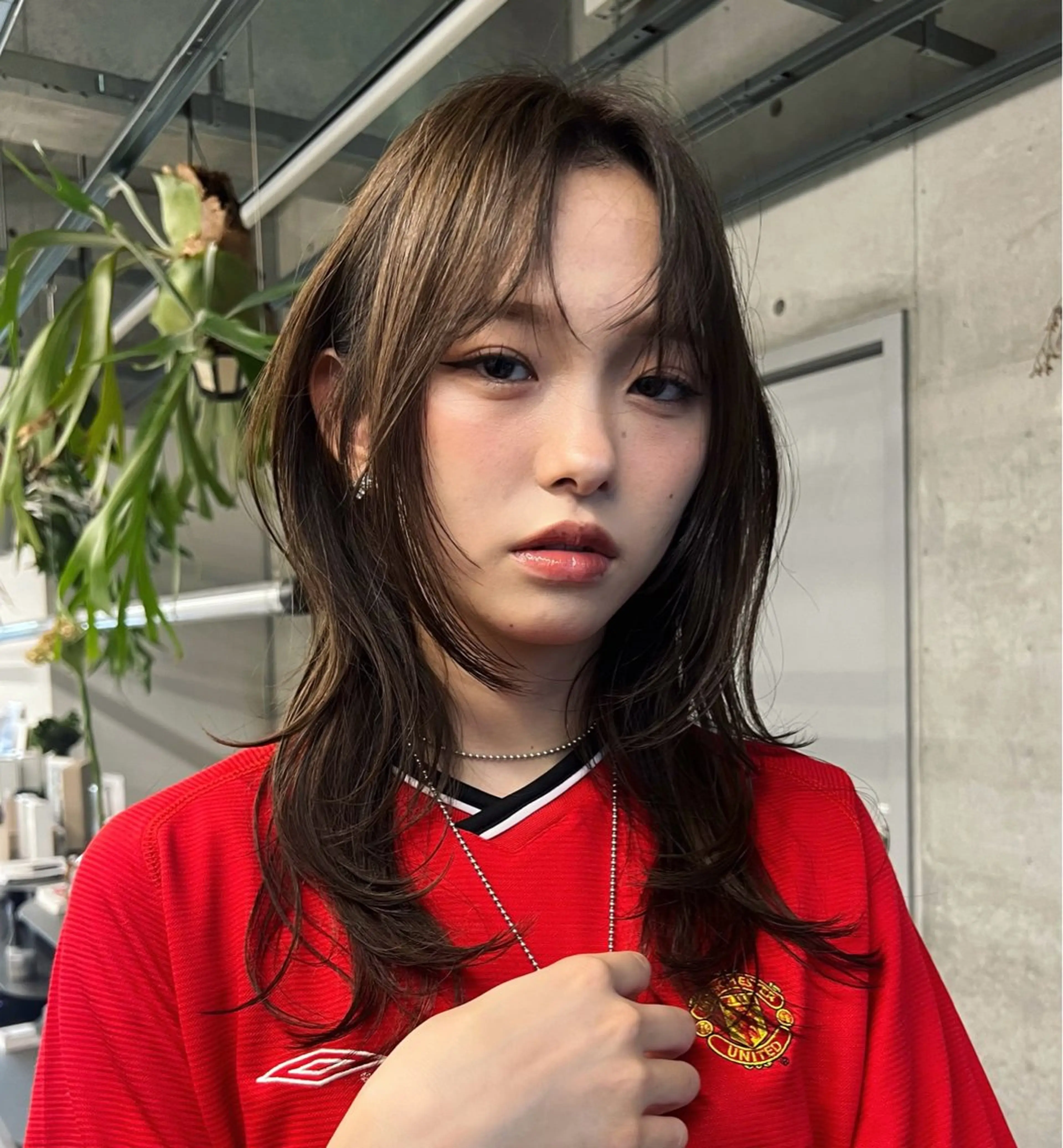 セミロング カラー カット ヘアカラー ハッシュカット カシマハヤトのヘアスタイル