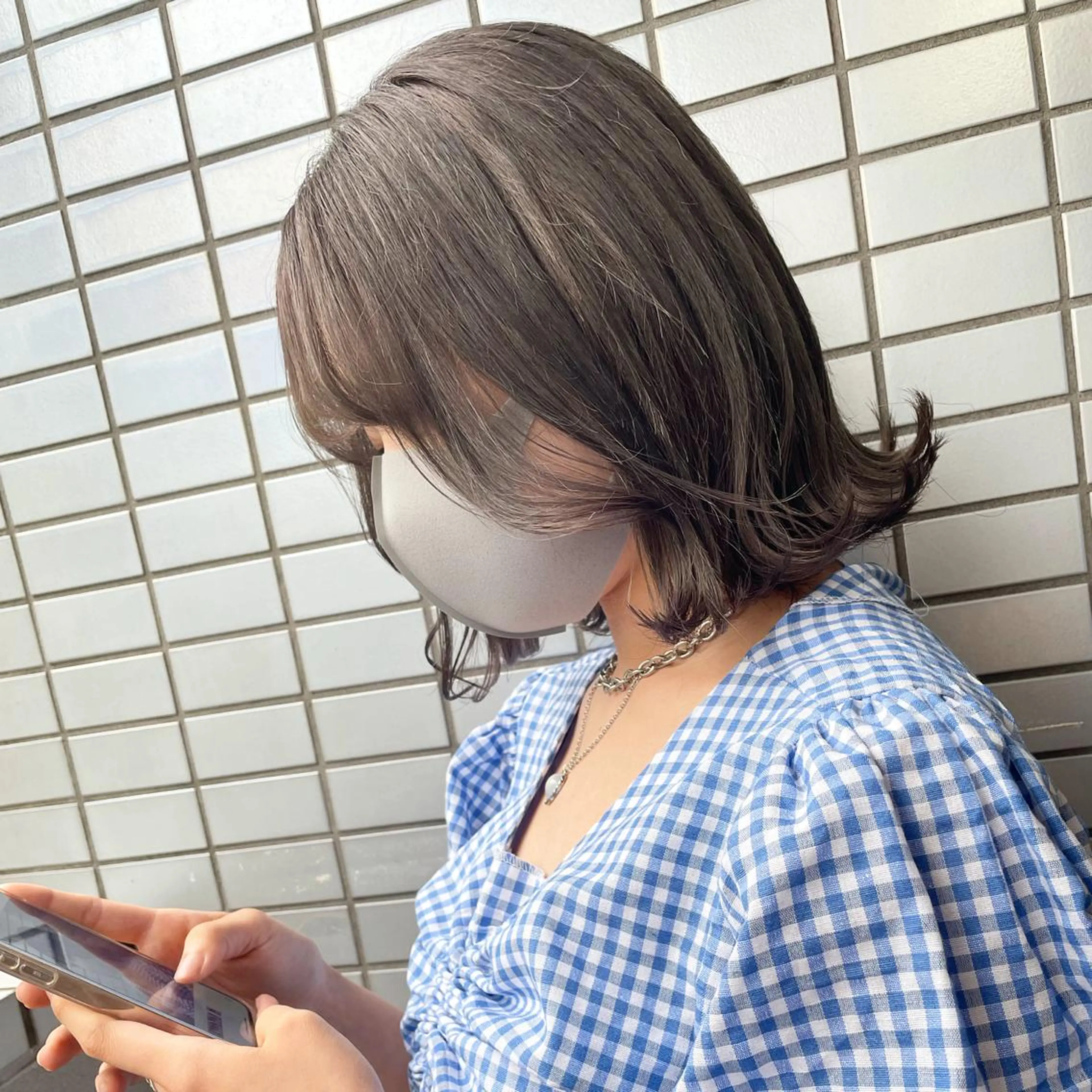 ミディアム カラー ヘアアレンジ アディクシーカラー ダブルカラー グレージュ ヘアカラー Feria所属・カウンセリング重視 🌿‬Tsuyukiのヘアスタイル