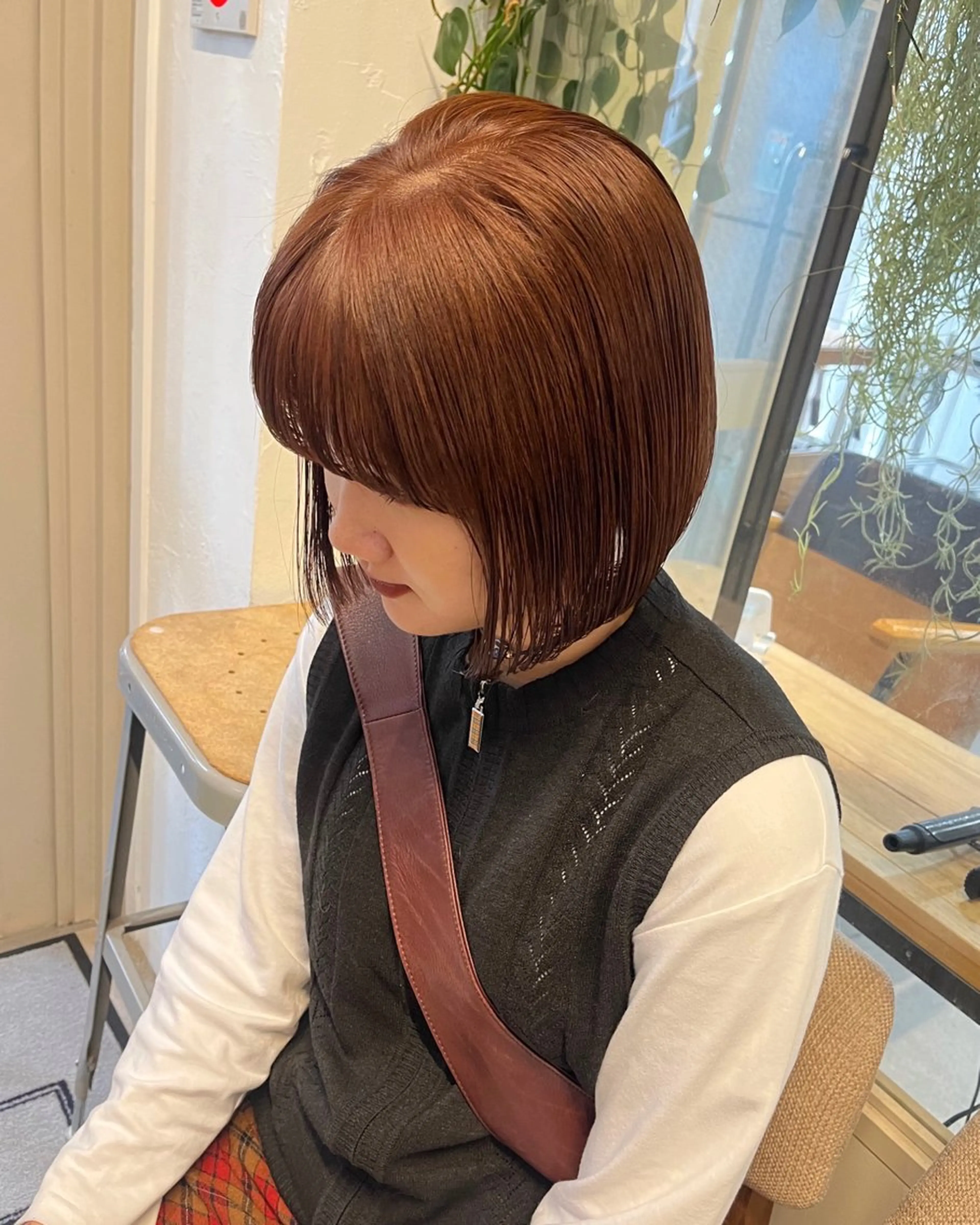 ミディアム カラー ヘアカラー トリートメント オリーブ/縮毛🐇 Natsuno🩰のヘアスタイル