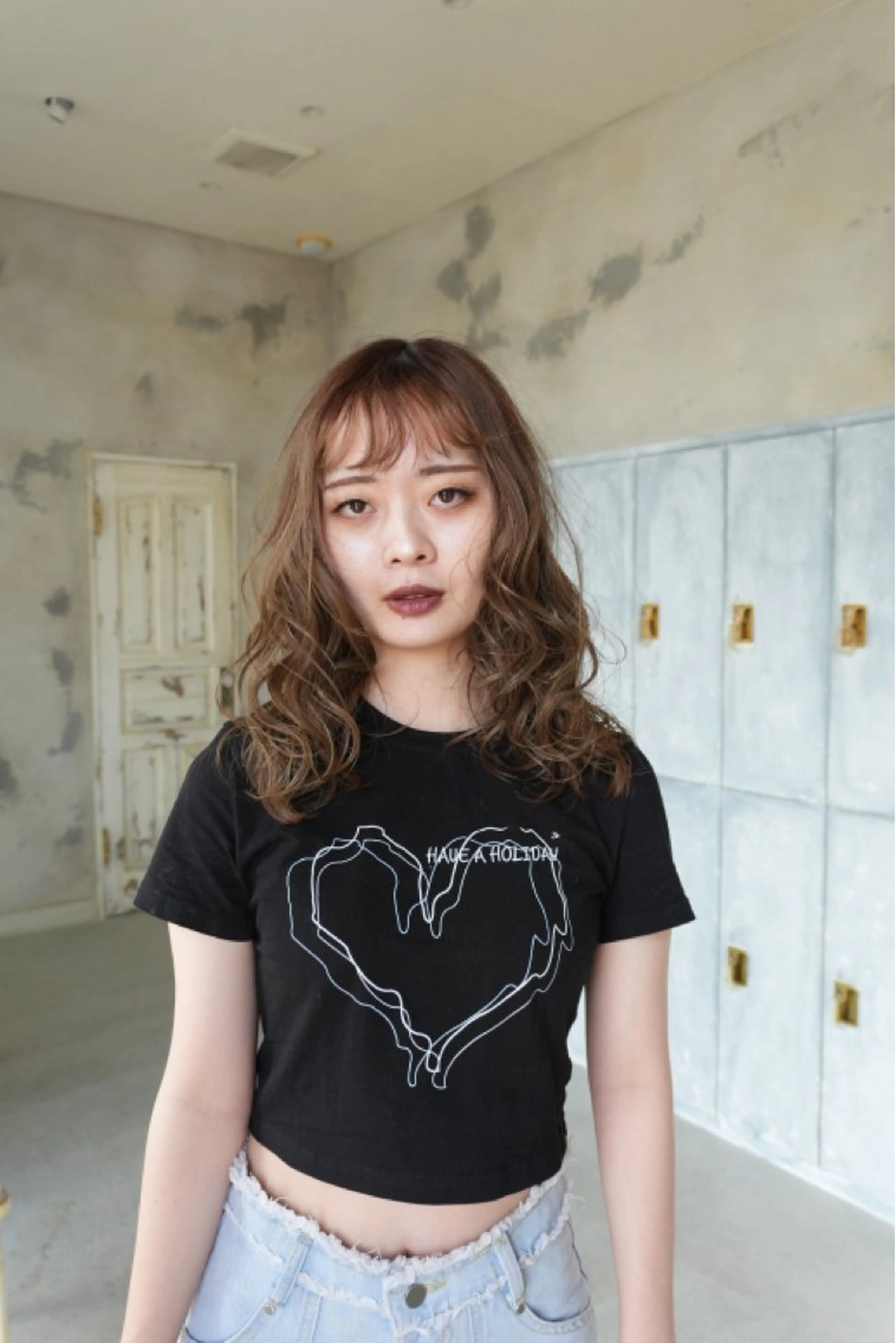 ロング なかやま れいかのヘアスタイル