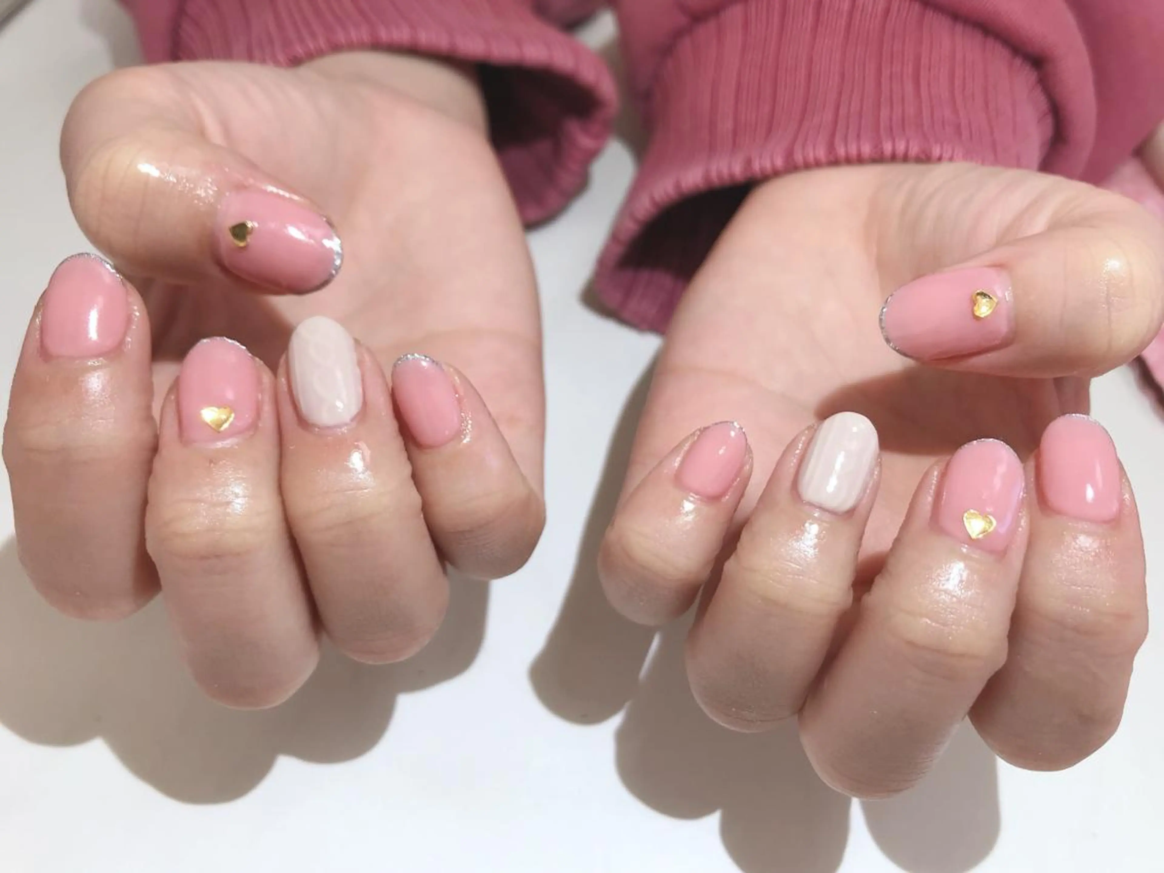 ネイル ピンク Flam Nailのネイルデザイン