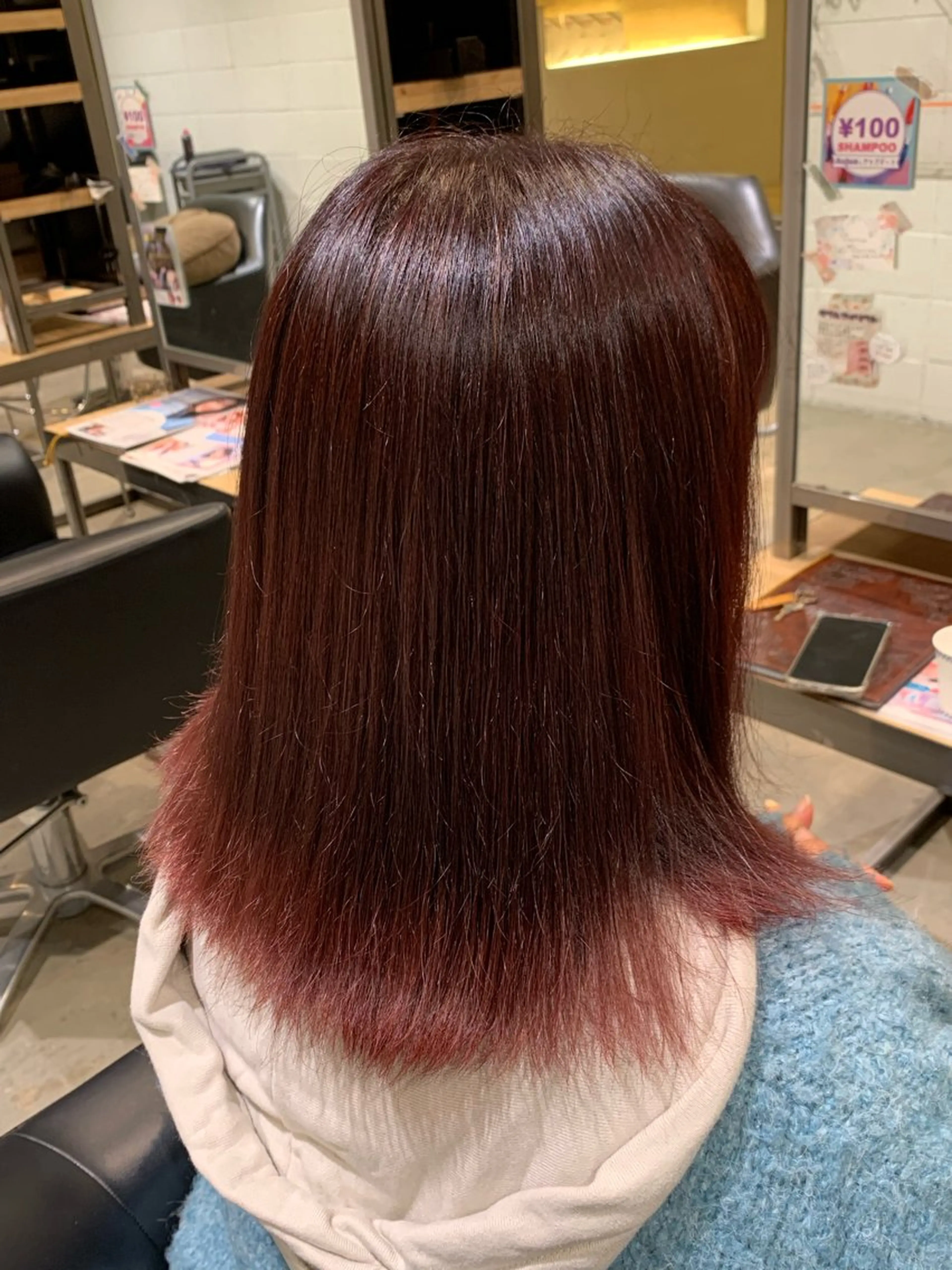 カラー ピンクカラー 大谷 央翔のヘアスタイル