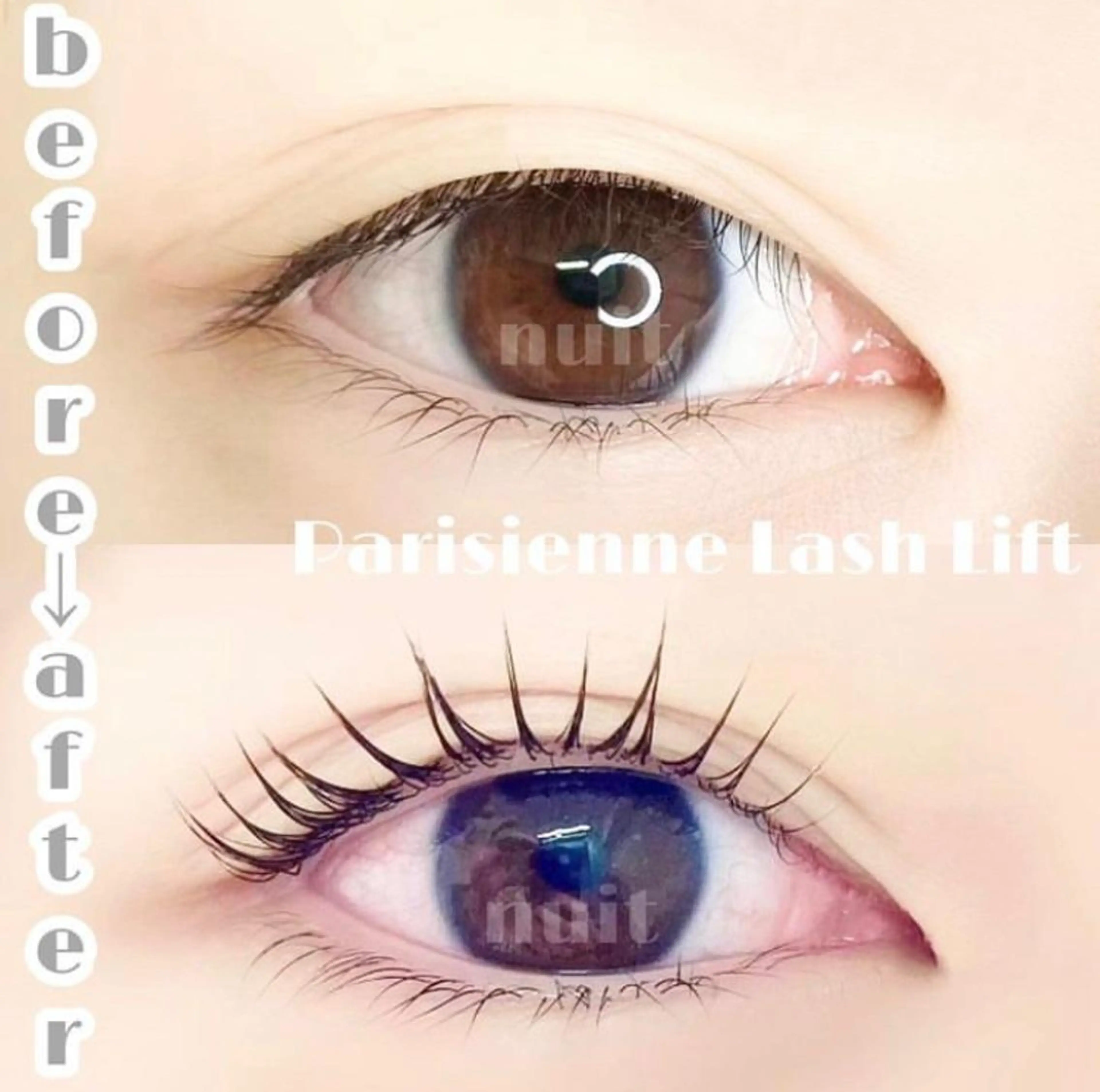 マツエク・マツパ パリジェンヌラッシュリフト eyelash  salon  nuit【ニュイ】所属・nuit 【ニュイ】 大宮 /　yucaのマツエク・マツパデザイン