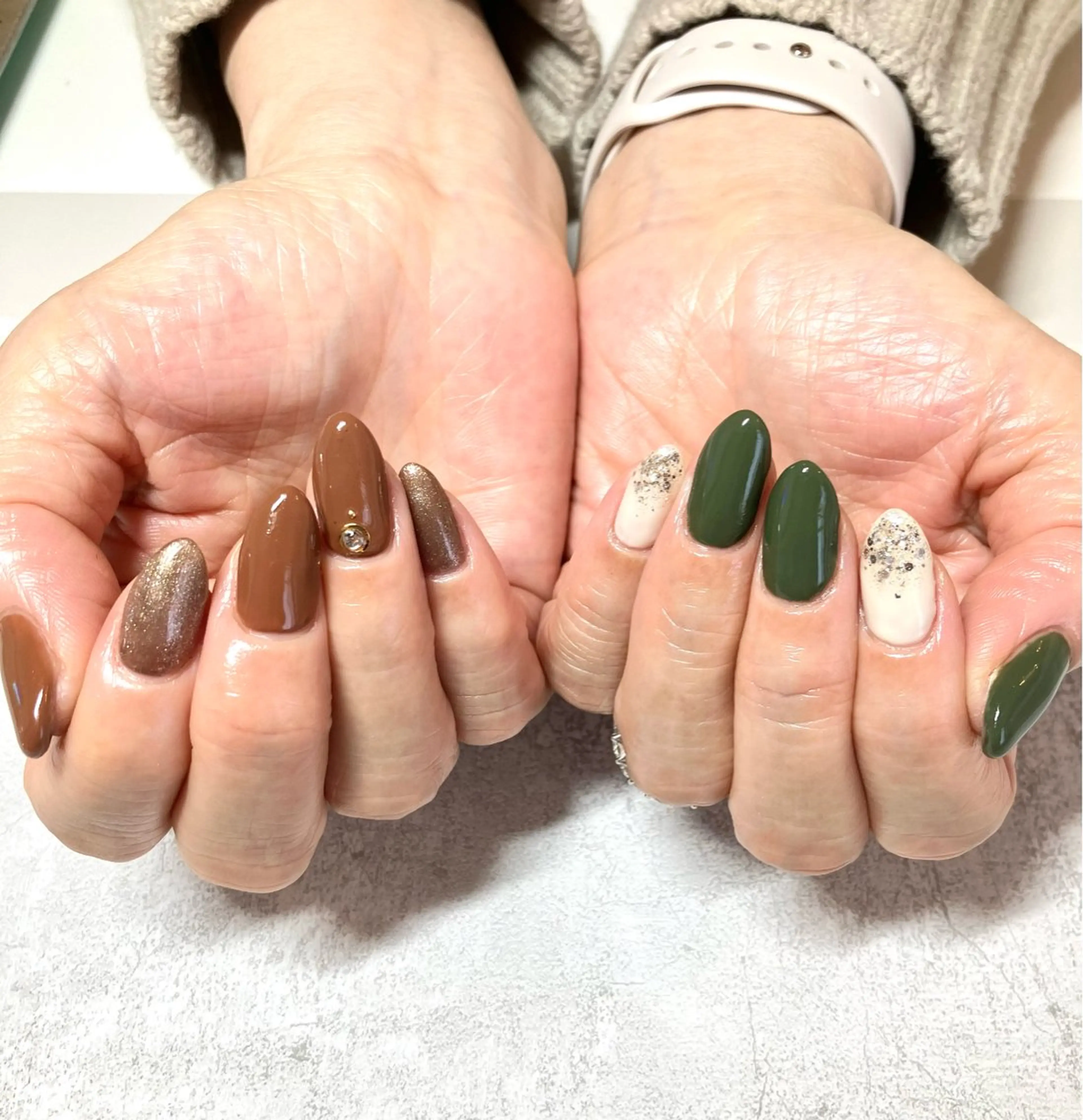 ネイル 冬ネイル m'sNail 福岡西区 ネイルのネイルデザイン