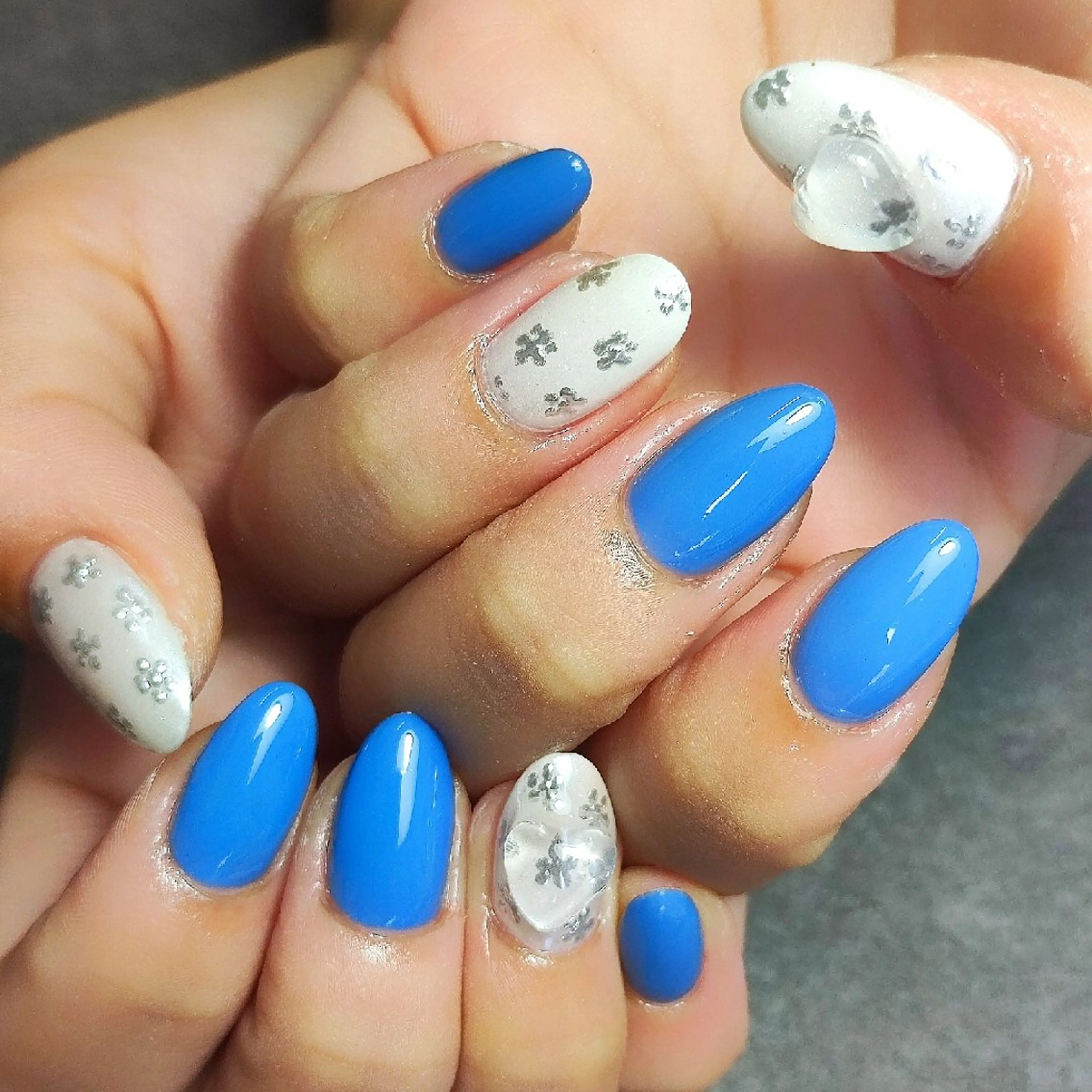 ネイル フラワーネイル ミラーネイル 個人サロン saltnailのネイルデザイン
