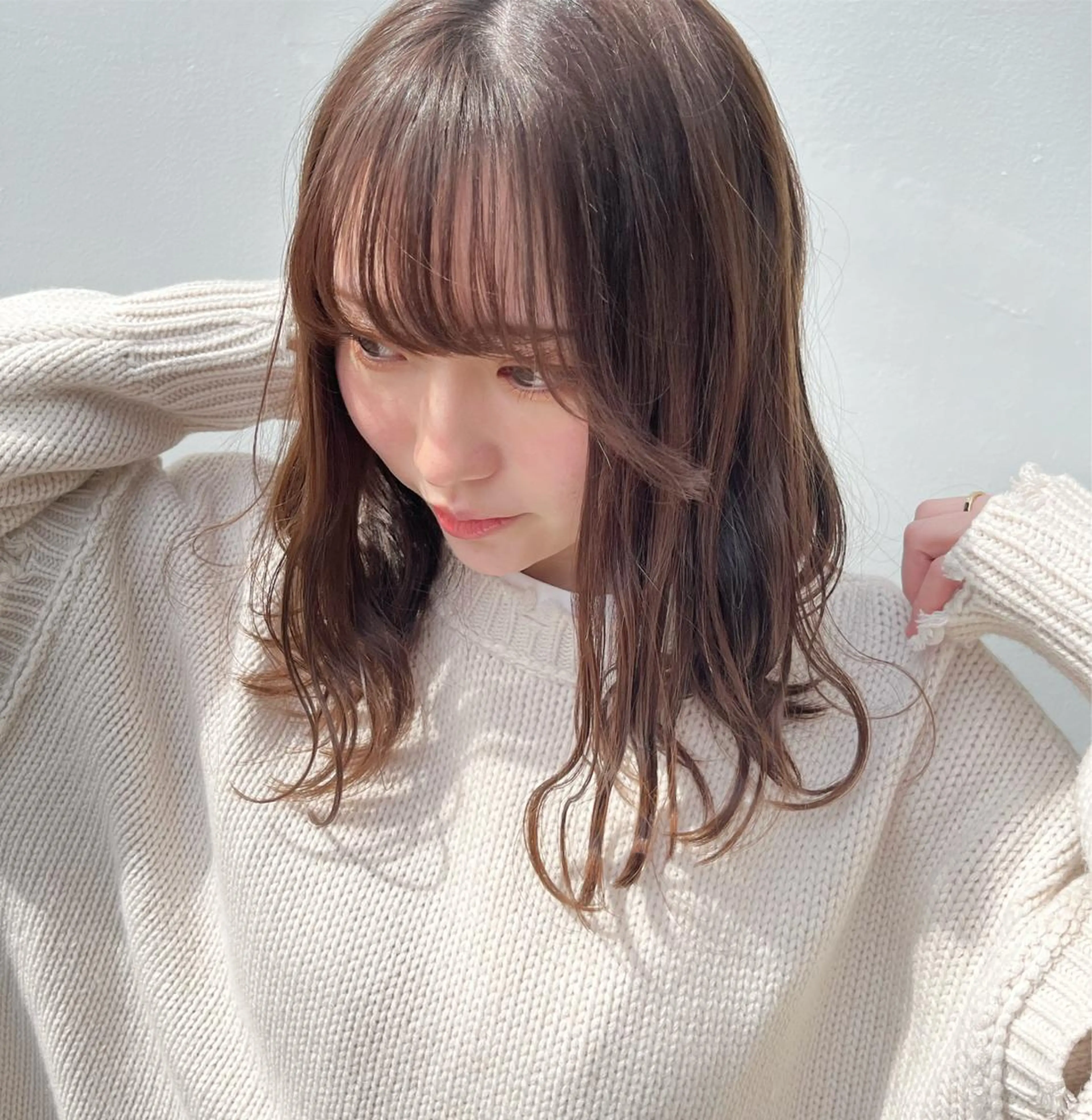 ロング カラー ベージュカラー ミルクティーベージュ 仙台/駅近/ AUTHEN/アンズのヘアスタイル