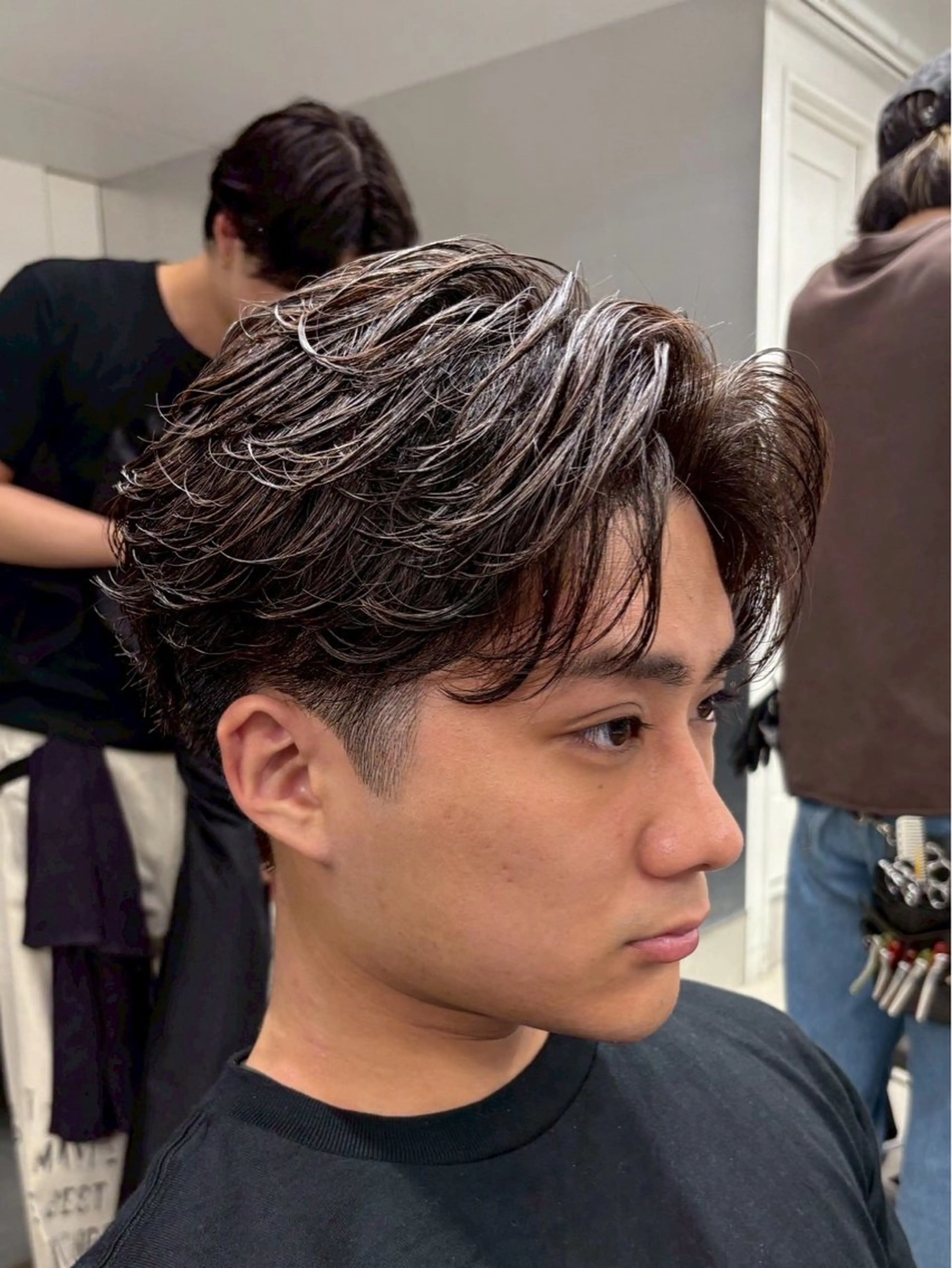 ショート パーマ メンズ カット パーマ 松井 生のヘアスタイル