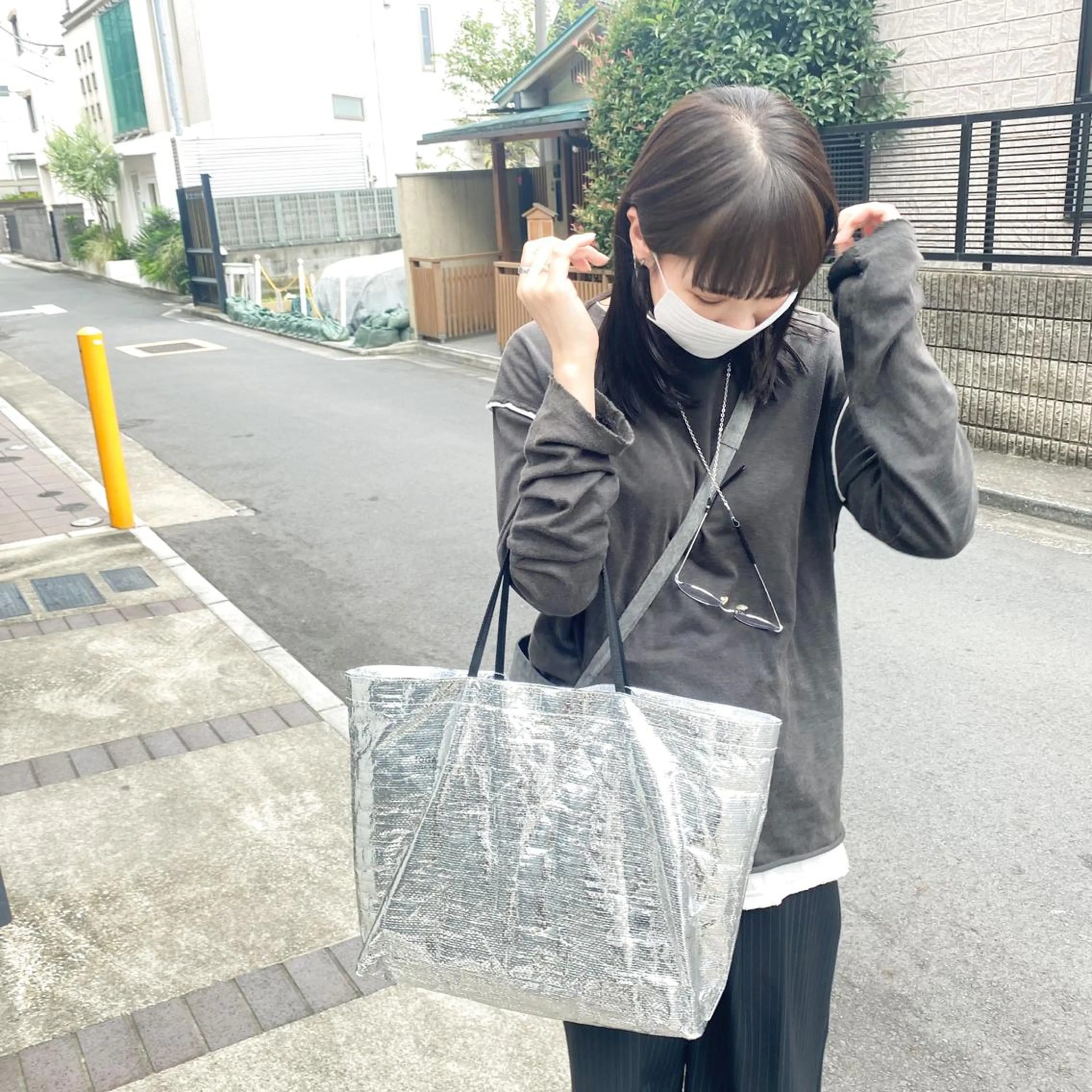 ミディアム カラー 艶髪ブリーチ 永井竜也のヘアスタイル