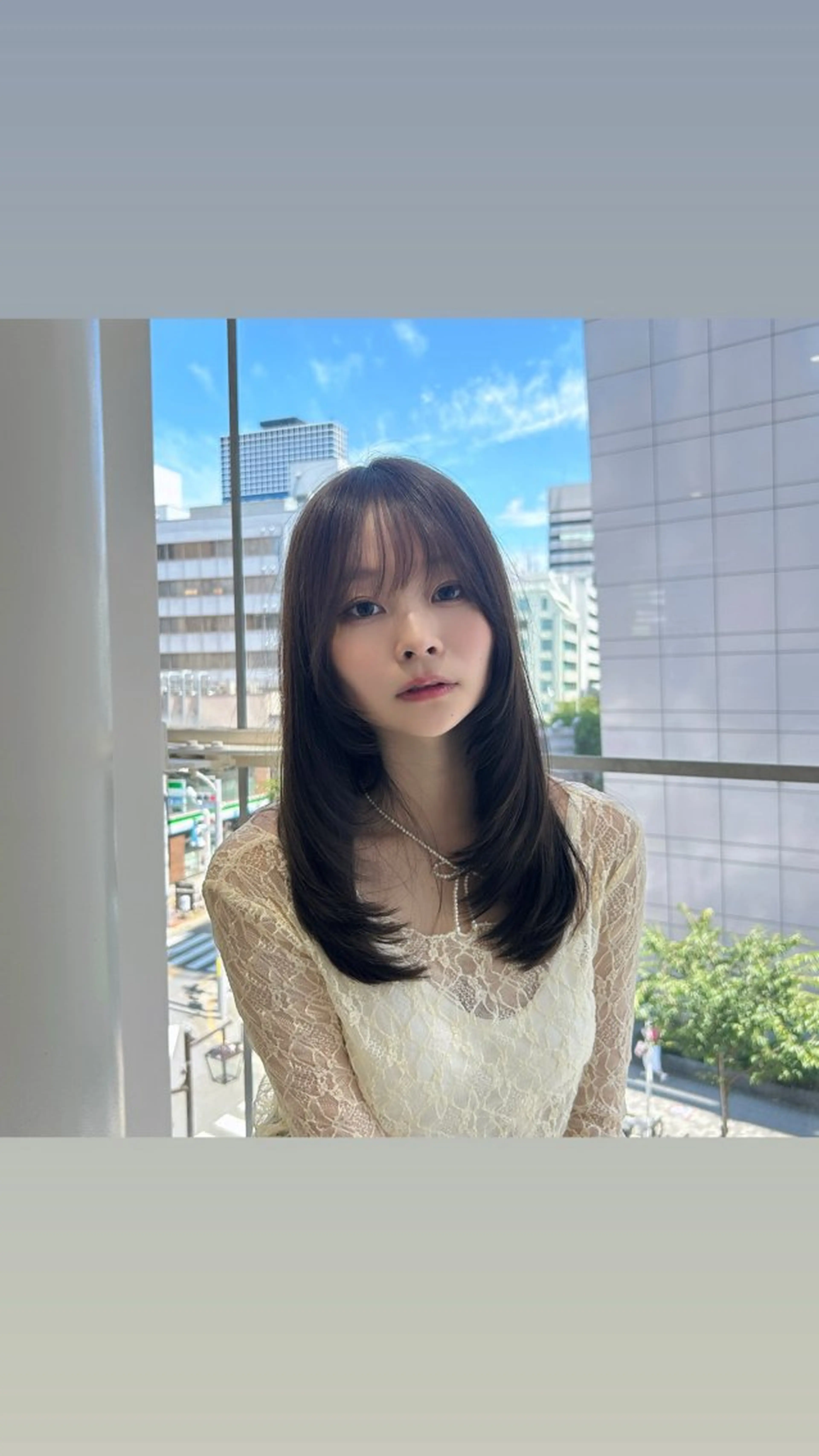 ロング ヘアカラー トリートメント 艶髪✖️透明感/ 暗髪/AOIのヘアスタイル