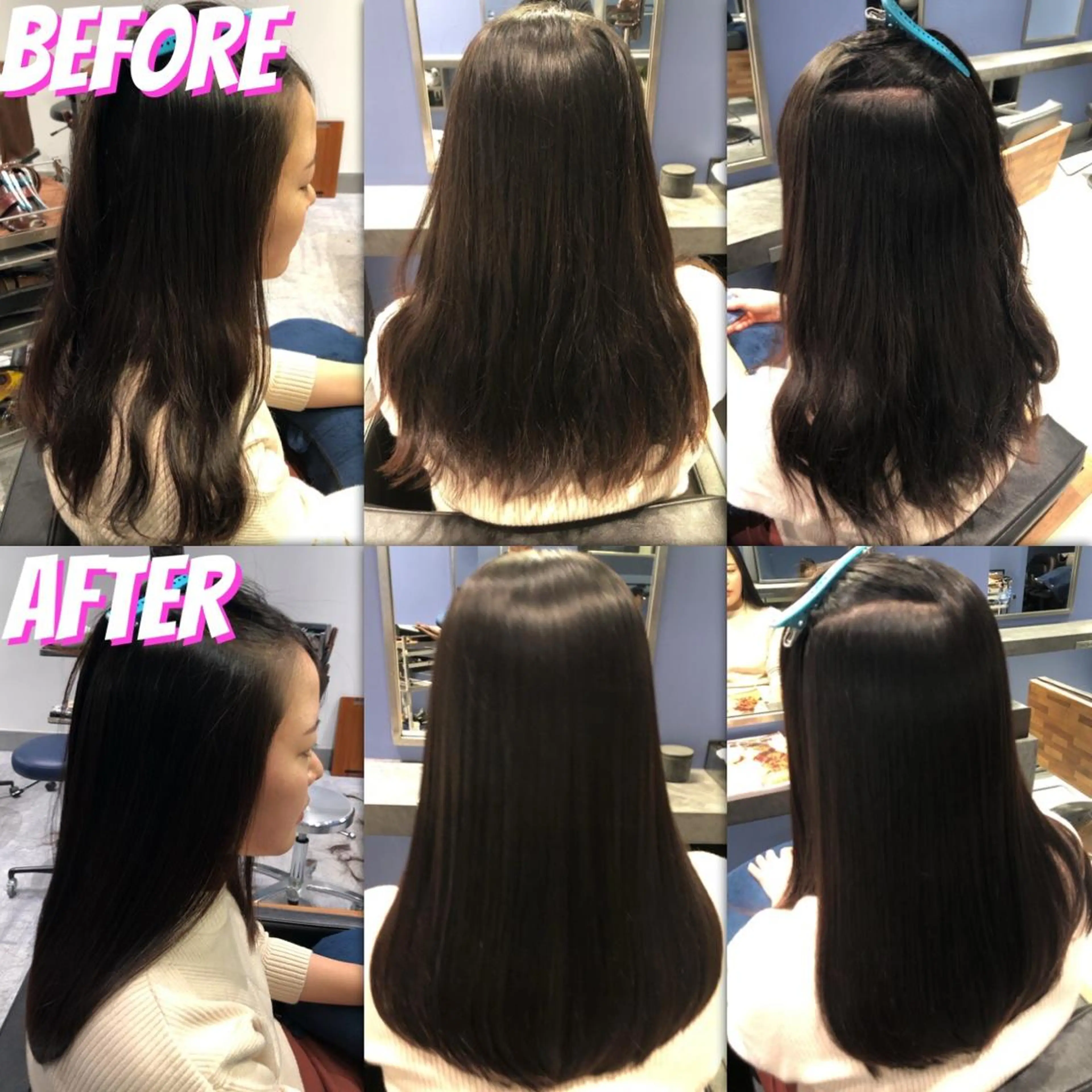 セミロング カット 縮毛矯正 本物のブリーチ縮毛 /デサキショウヘイのヘアスタイル