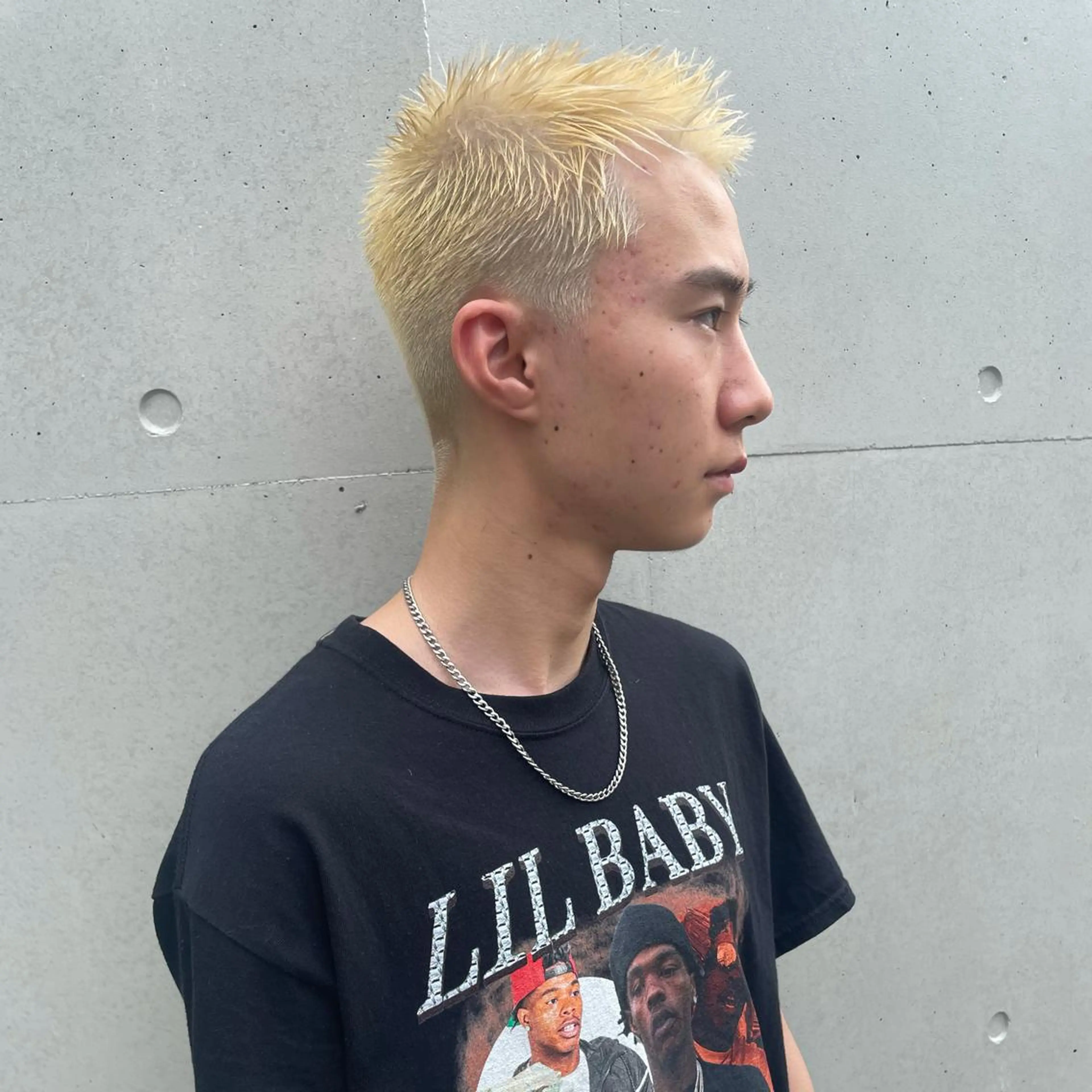 ショート カラー メンズ ショートボブ ショートレイヤー メンズブリーチ フェードカット メンズハイライト カット ヘアカラー 🌈圧倒的デザイン パーマ　関和希のヘアスタイル