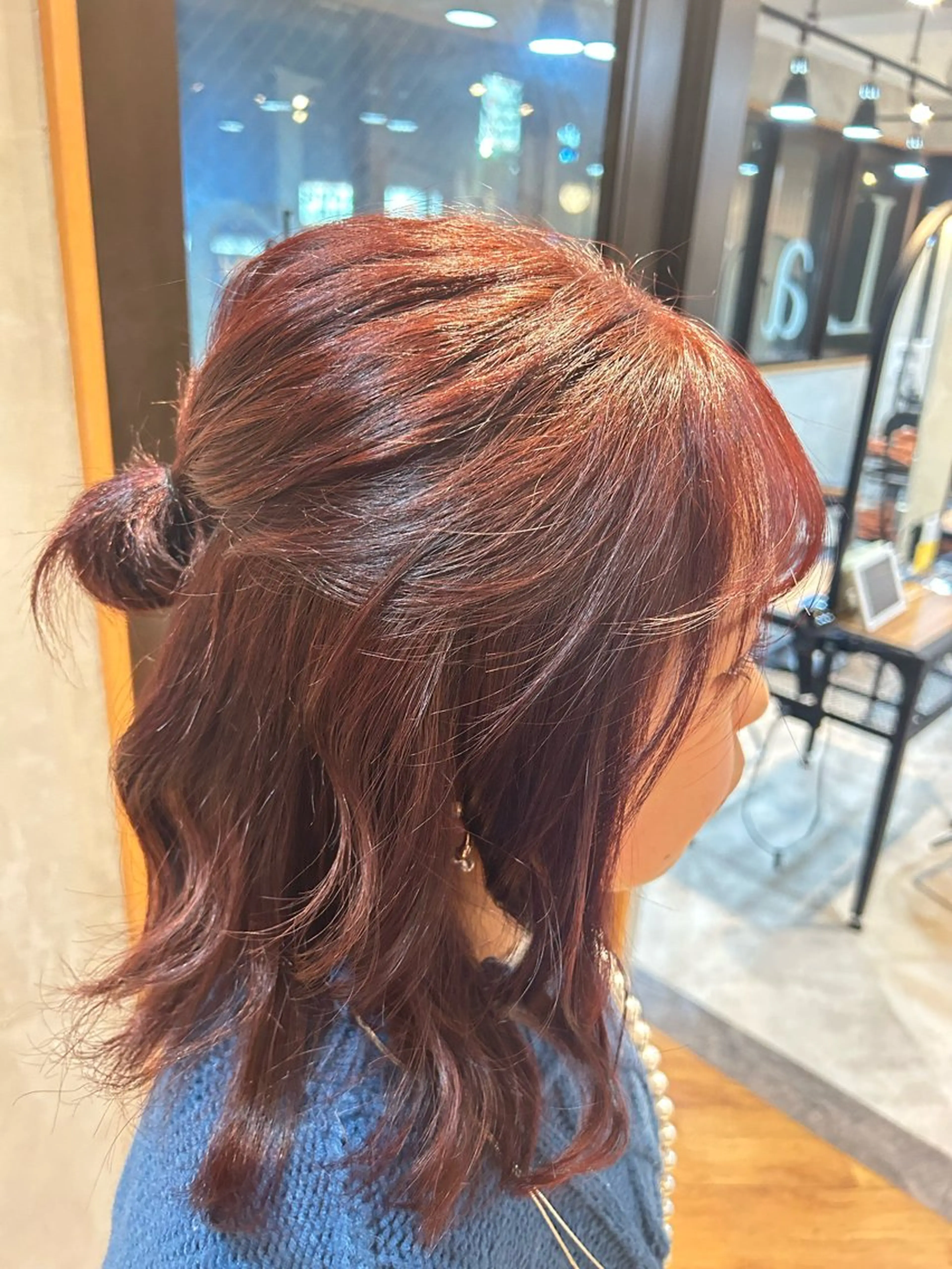 ミディアム カラー ボブ Lafithhairliebe京都駅前店所属・京都駅前 🎀あかりのヘアスタイル
