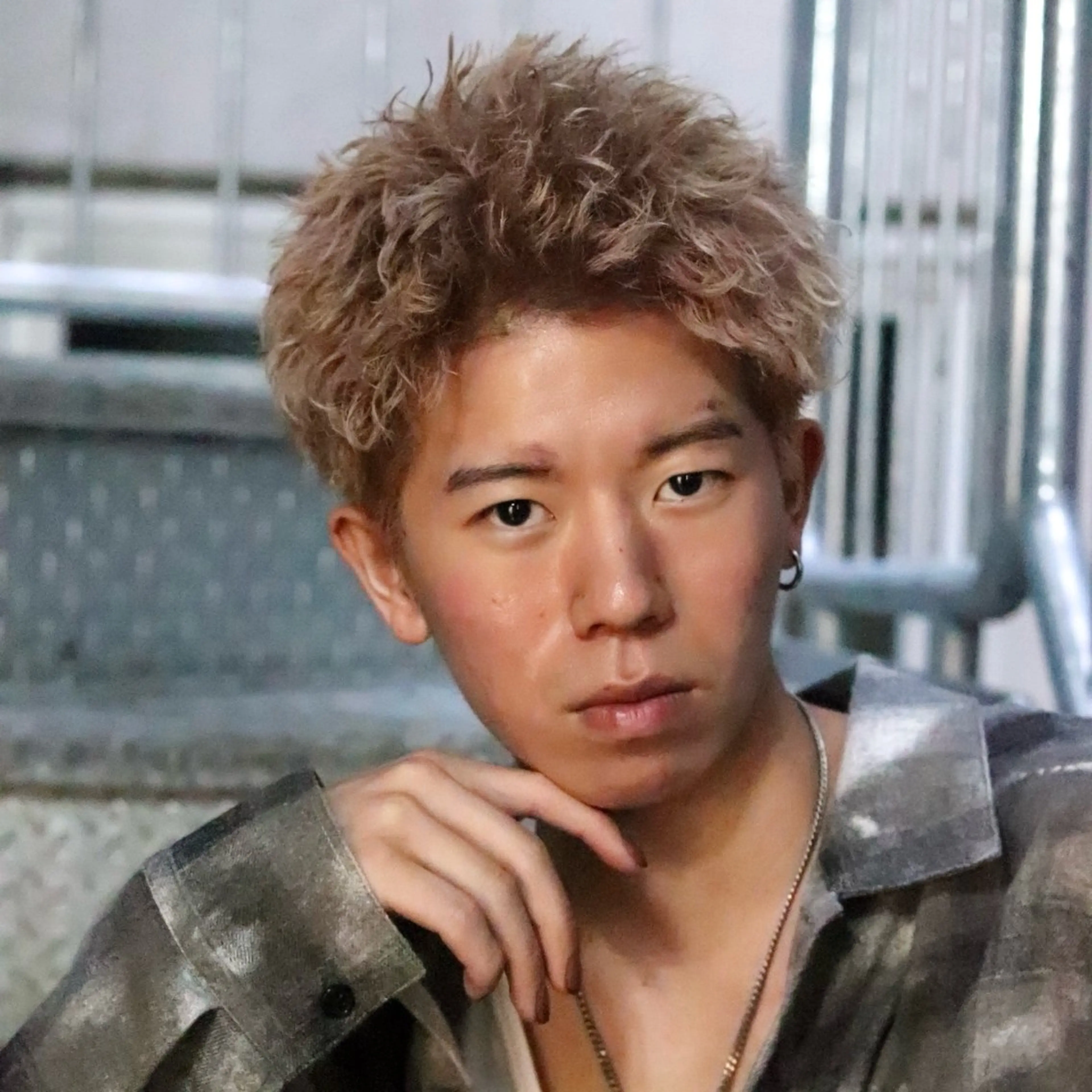 ショート カラー パーマ メンズ カット ヘアカラー トリートメント シースルーマッシュ/ メンズ/KYOHEIのヘアスタイル