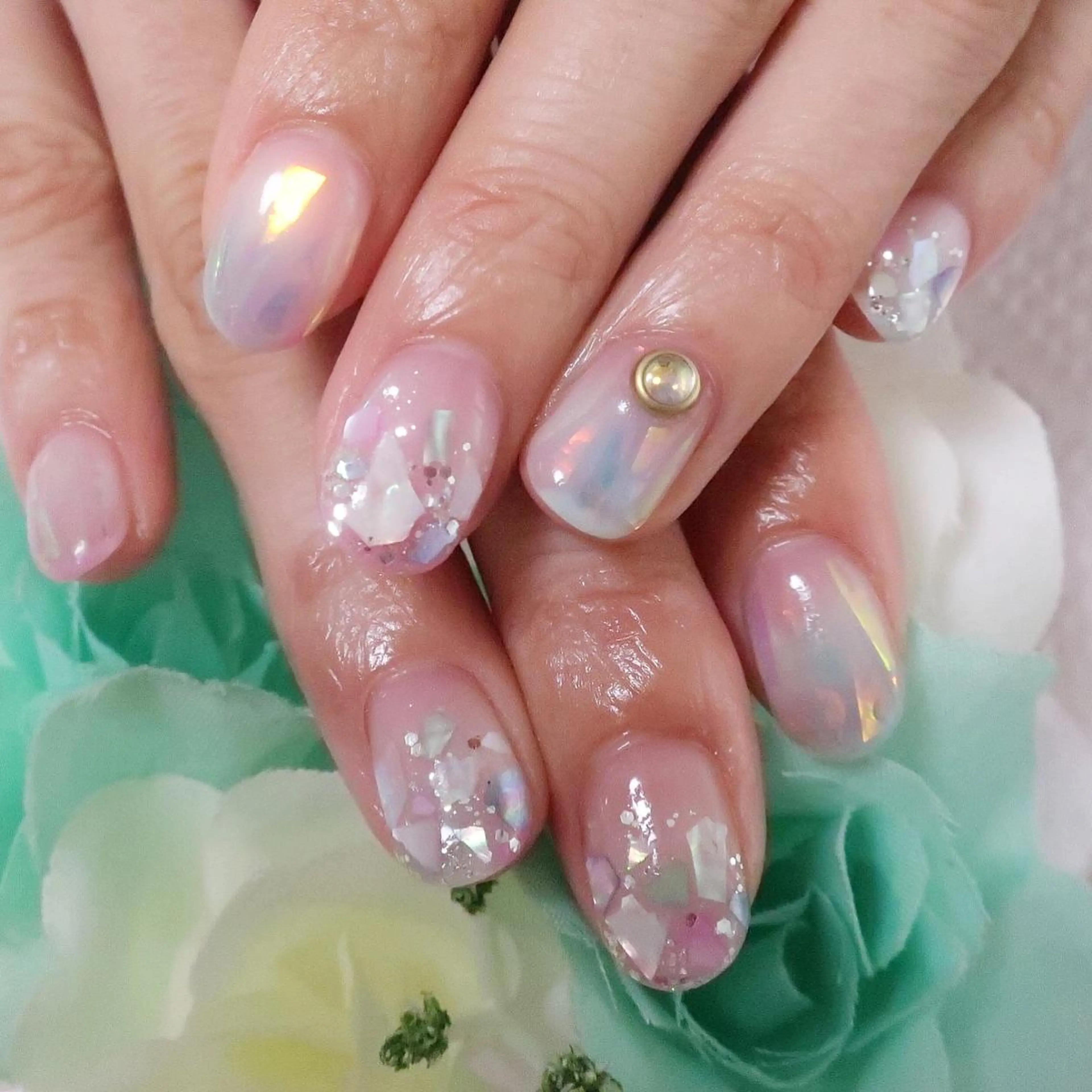 ネイル アートネイル シンプルネイル つきかわ ともみのネイルデザイン