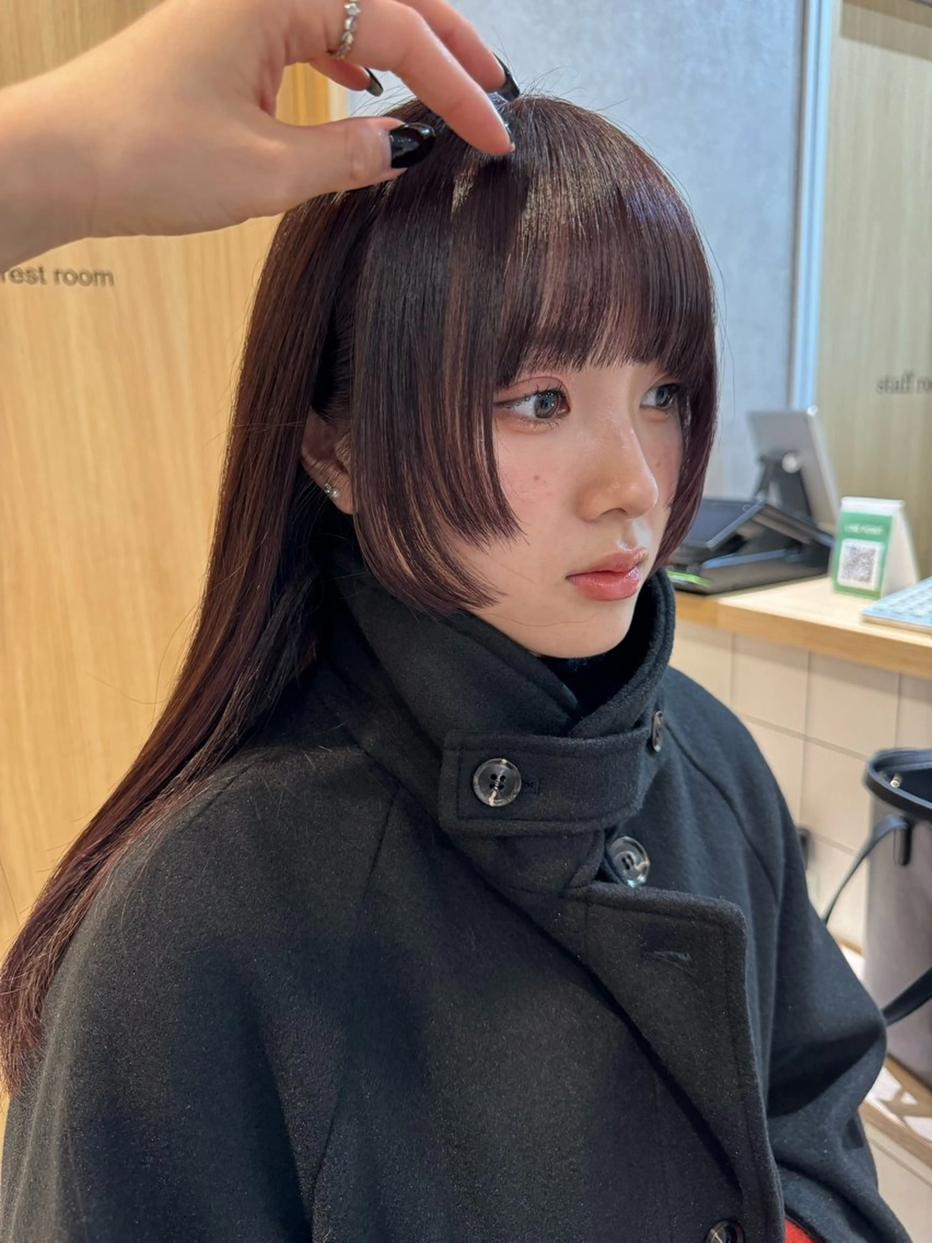 ロング カラー ヘアアレンジ カット ヘアカラー トリートメント NANA／trend style🕊🍑のヘアスタイル