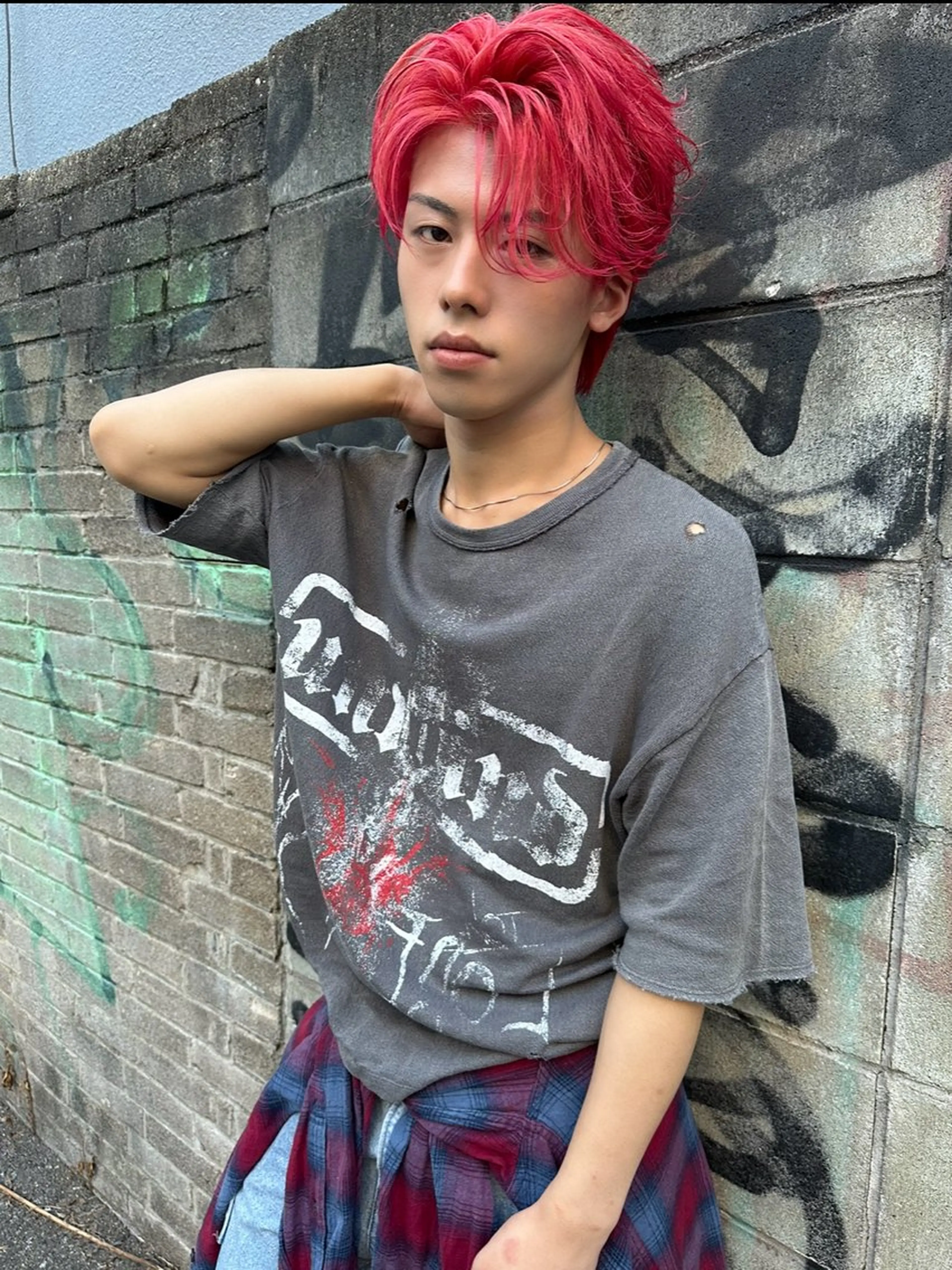 ミディアム カラー メンズ 【pia】 江田岳斗のヘアスタイル