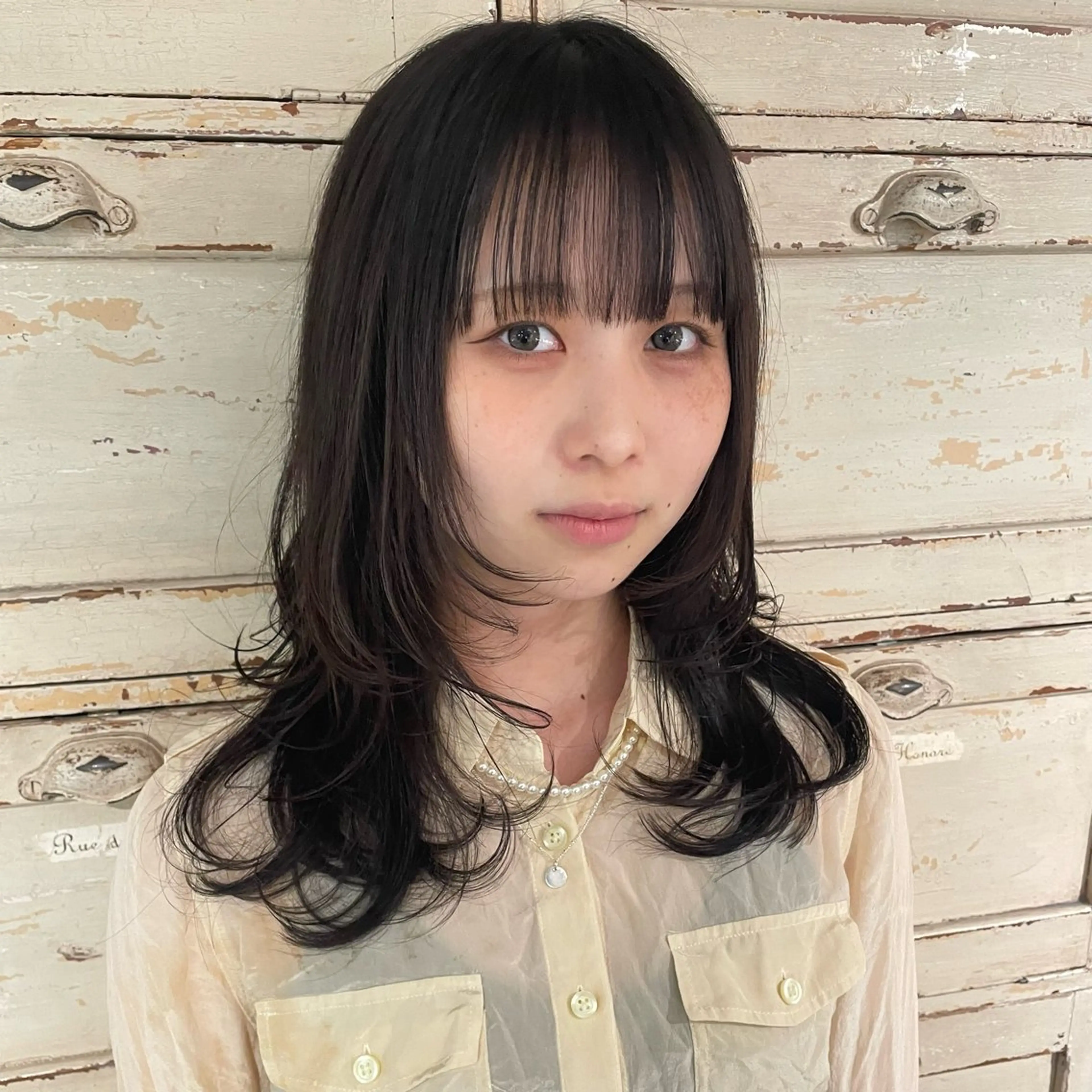 ミディアム カット RorriM natsuのヘアスタイル
